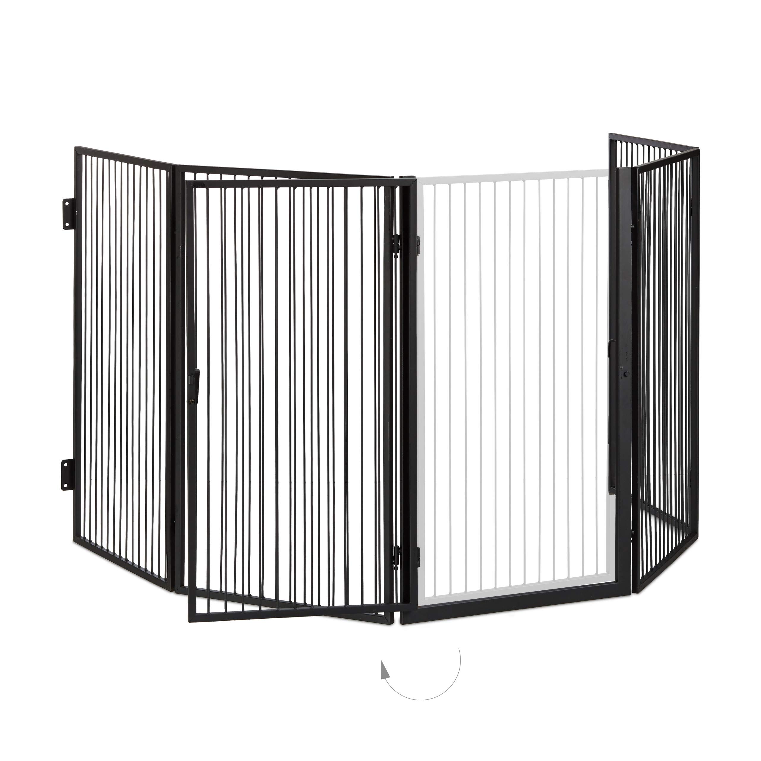 relaxdays-kaminschutzgitter-metall-5-elemente-220-x-76-cm-schwarz image 6
