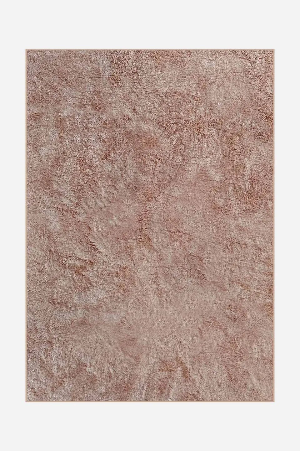 teppana-flausch-mono-blush-teppich-waschbarer-hochflor-teppich-braun-einfarbig image 1