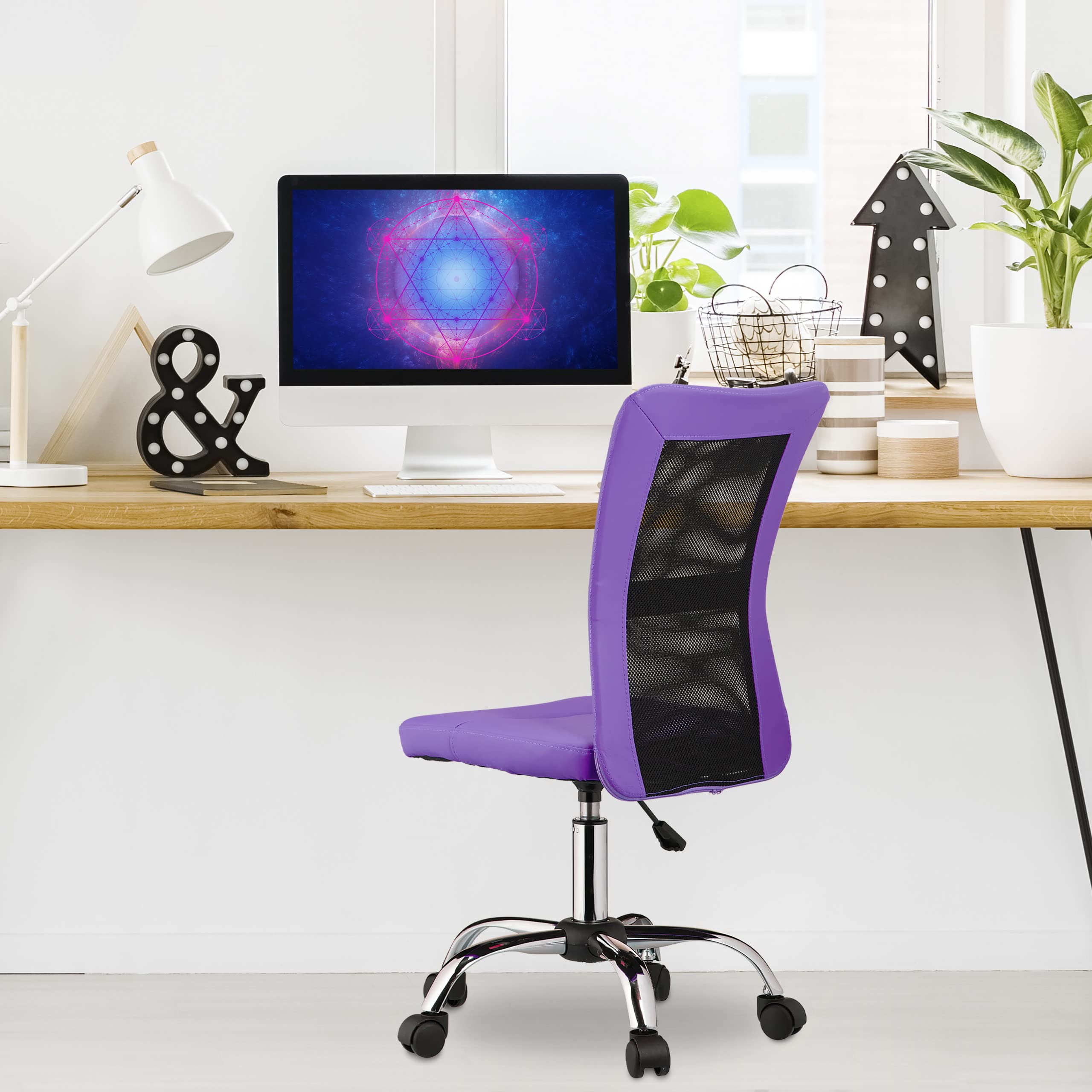 relaxdays-b-rostuhl-drehstuhl-ergonomisch-102-x-55-x-55-cm-lila-90-kg image 2