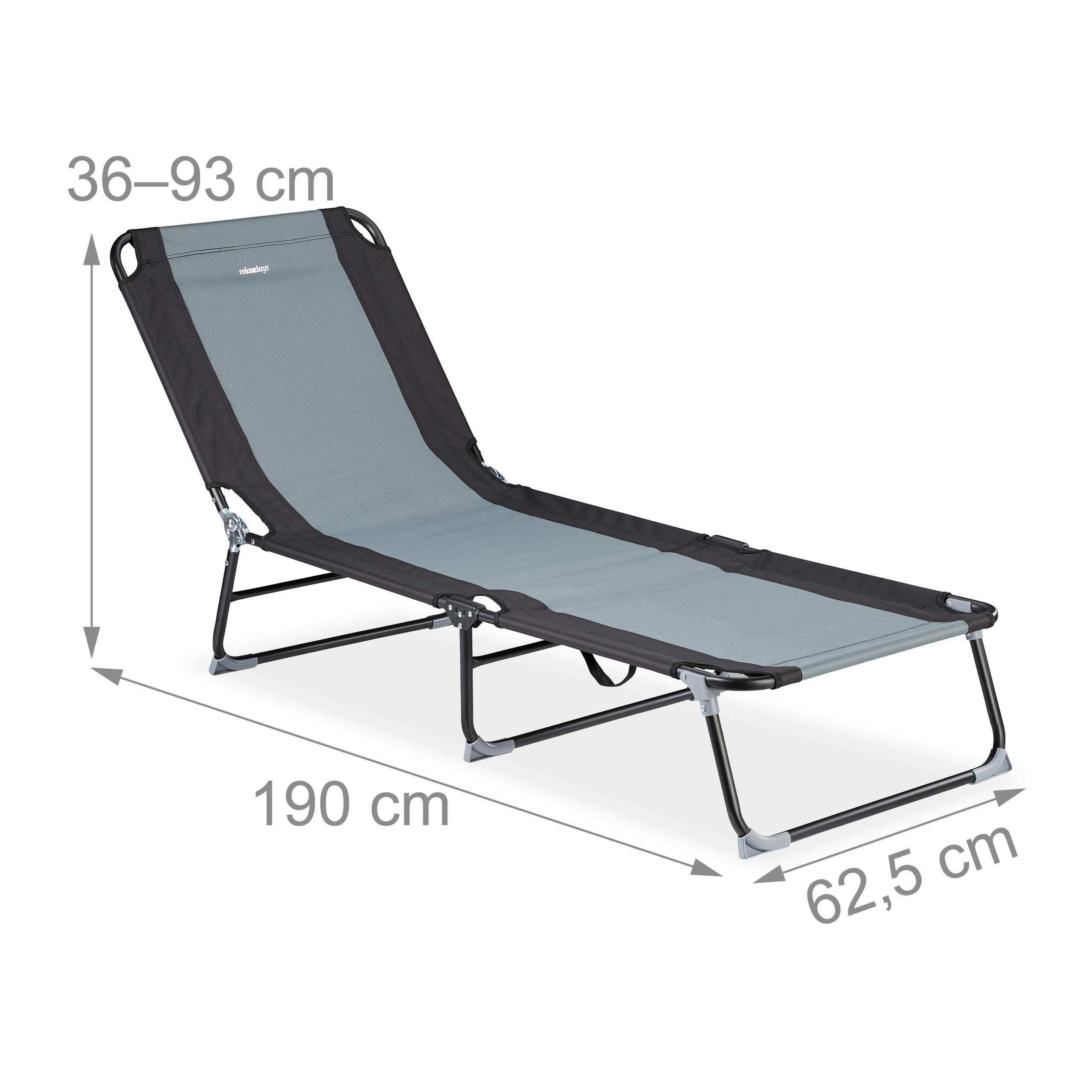 relaxdays-gartenliege-dreibeinliege-5-stufig-schwarz-grau-190-cm-bis-113-kg image 3