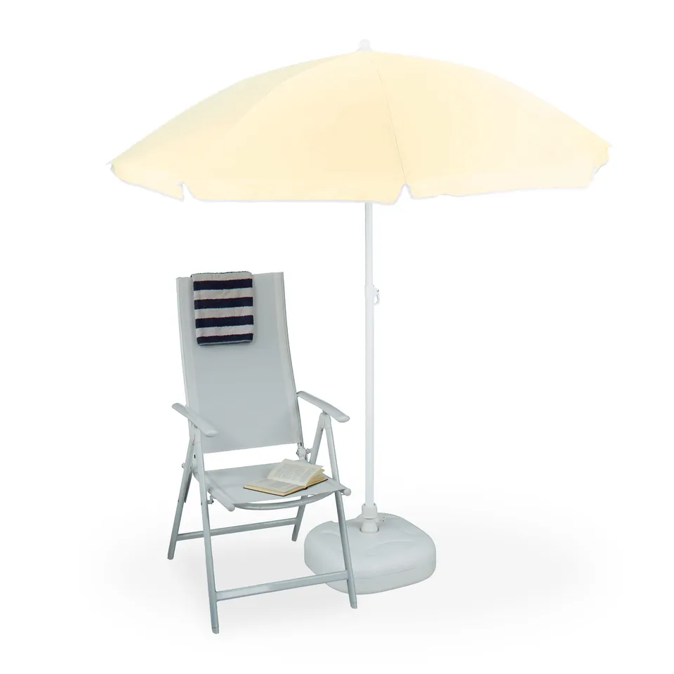 relaxdays-sonnenschirm-set-2-teilig-180-cm-hellgelb-wei-mit-st-nder image 1