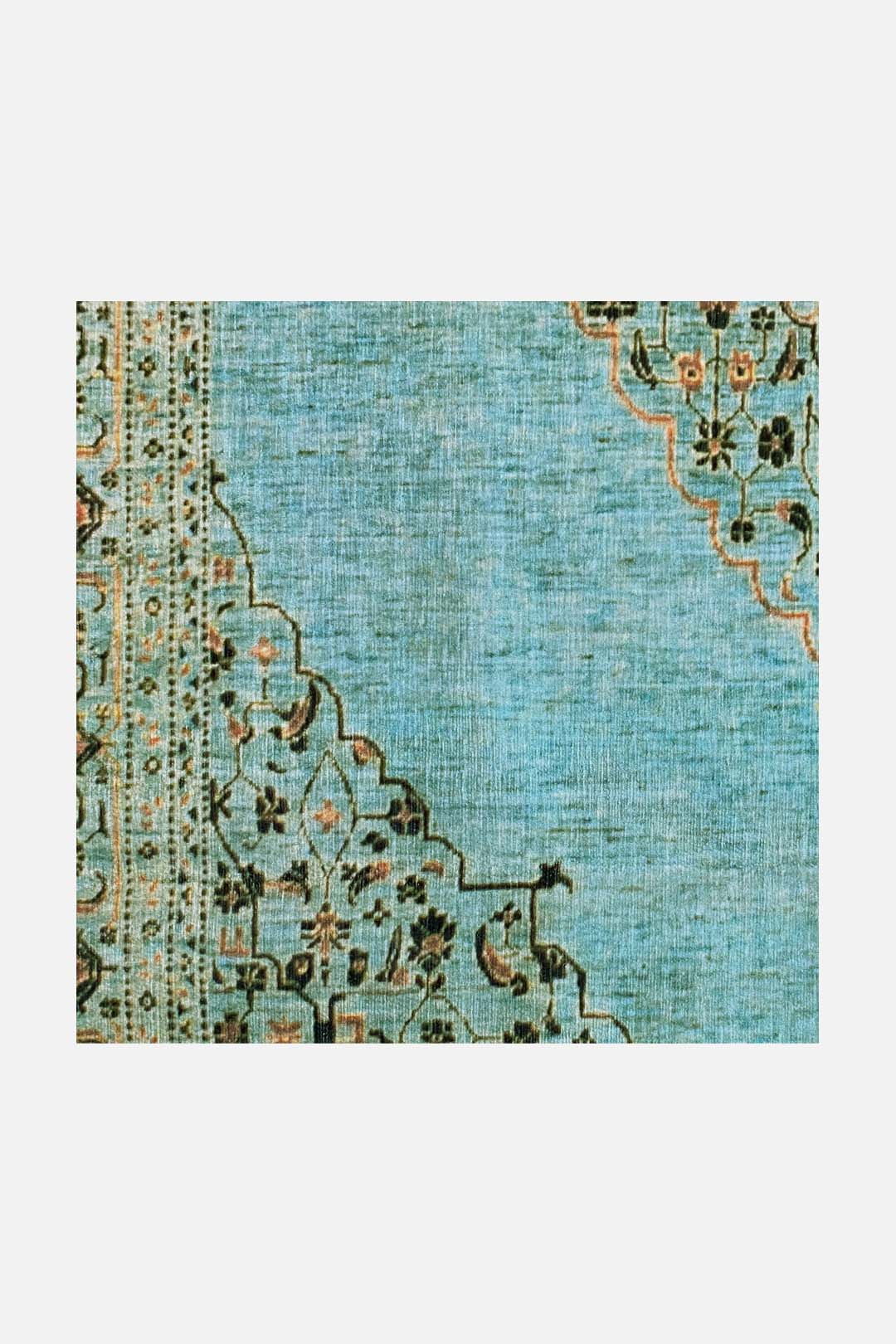 teppana-minu-moldavit-teppich-waschbarer-teppich-gr-n-klassisch image 7