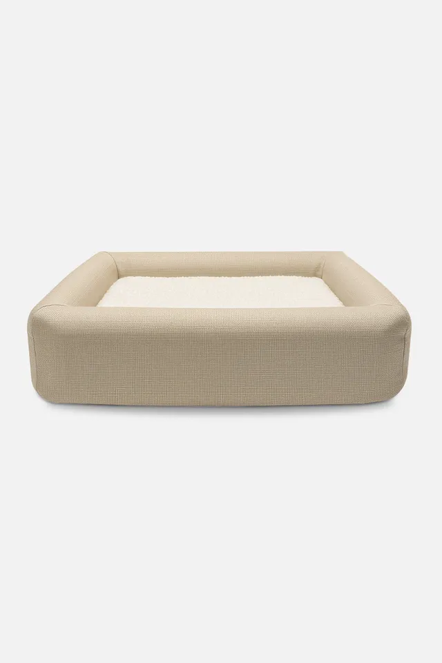 teppana-pure-beige-orthop-disches-hundebett-waschbar-memory-foam image 1