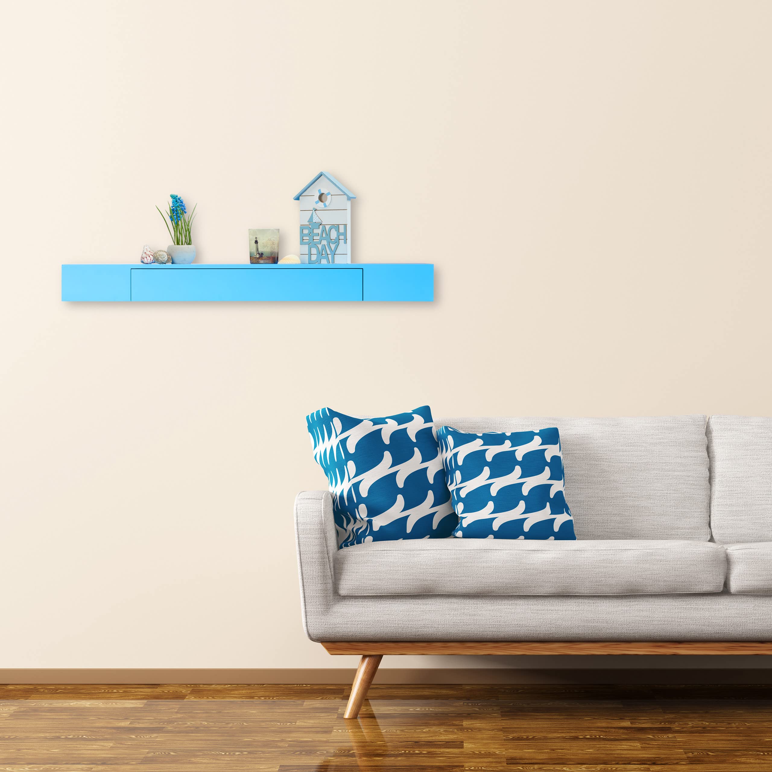 relaxdays-wandregal-mit-schublade-25-cm-tief-blau image 2