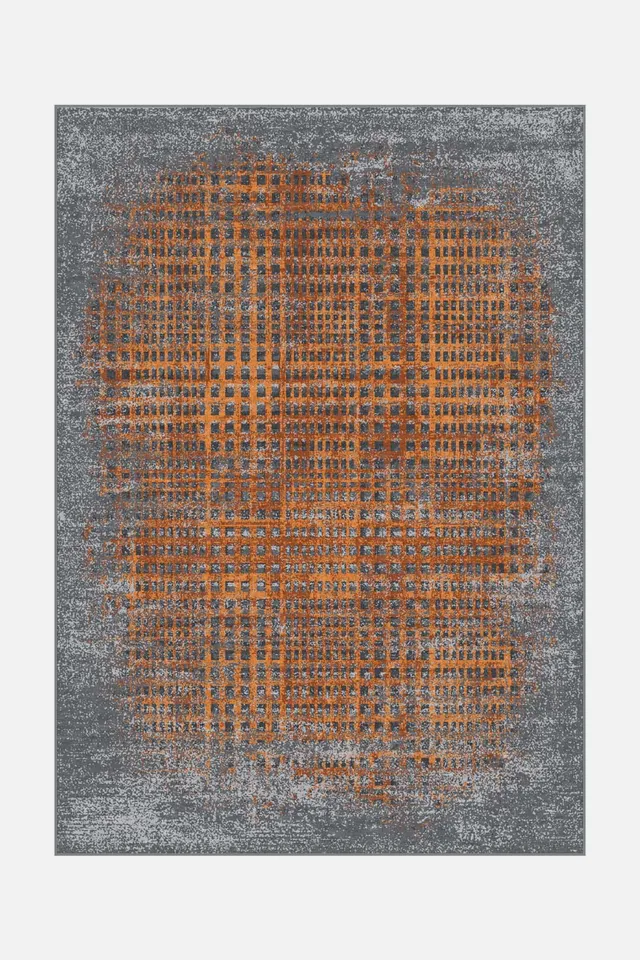 teppana-mika-calcit-teppich-waschbar-gelb-orange-grau image 1