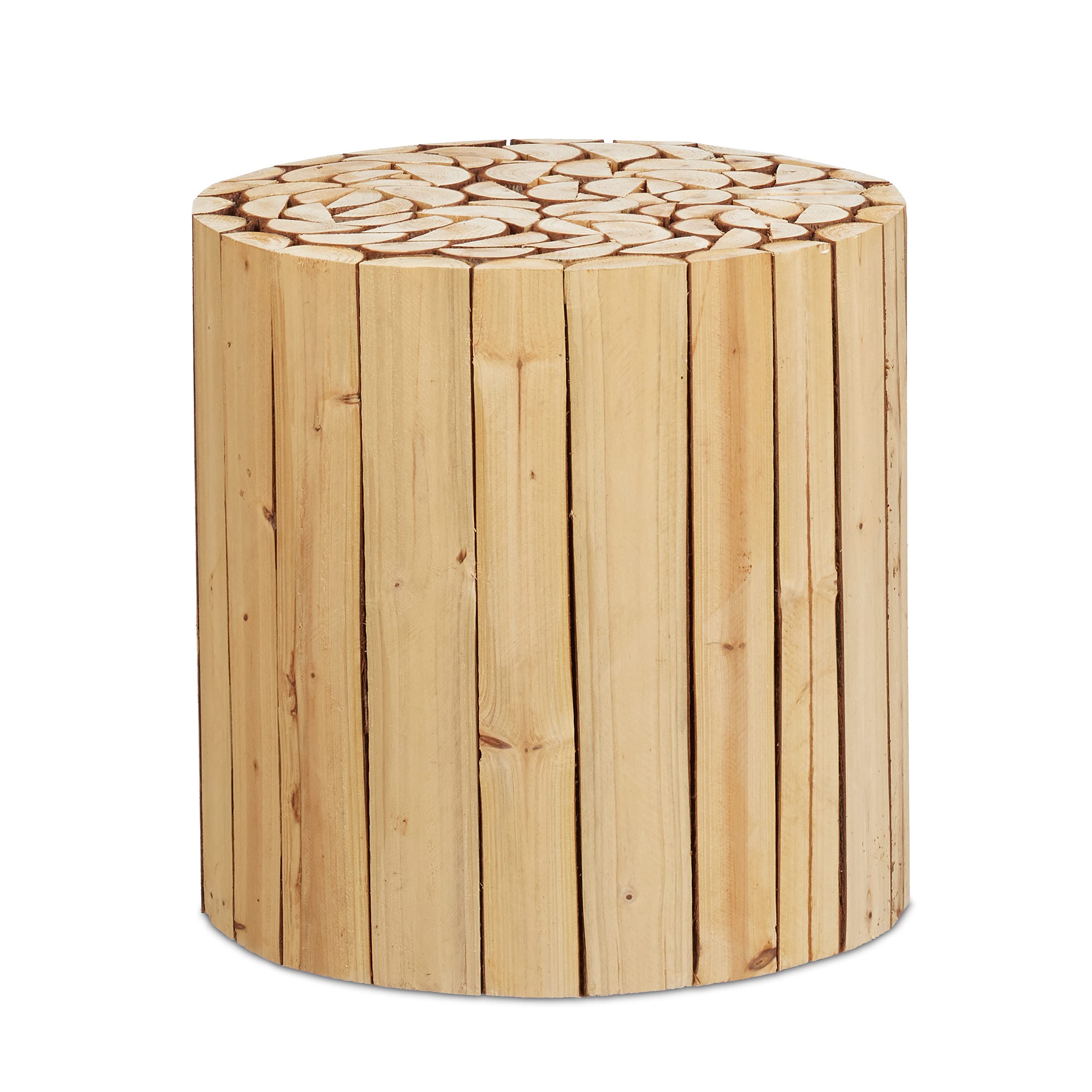 relaxdays-blumenhocker-rund-holz-natur-41-x-40-5-cm-natur image 1