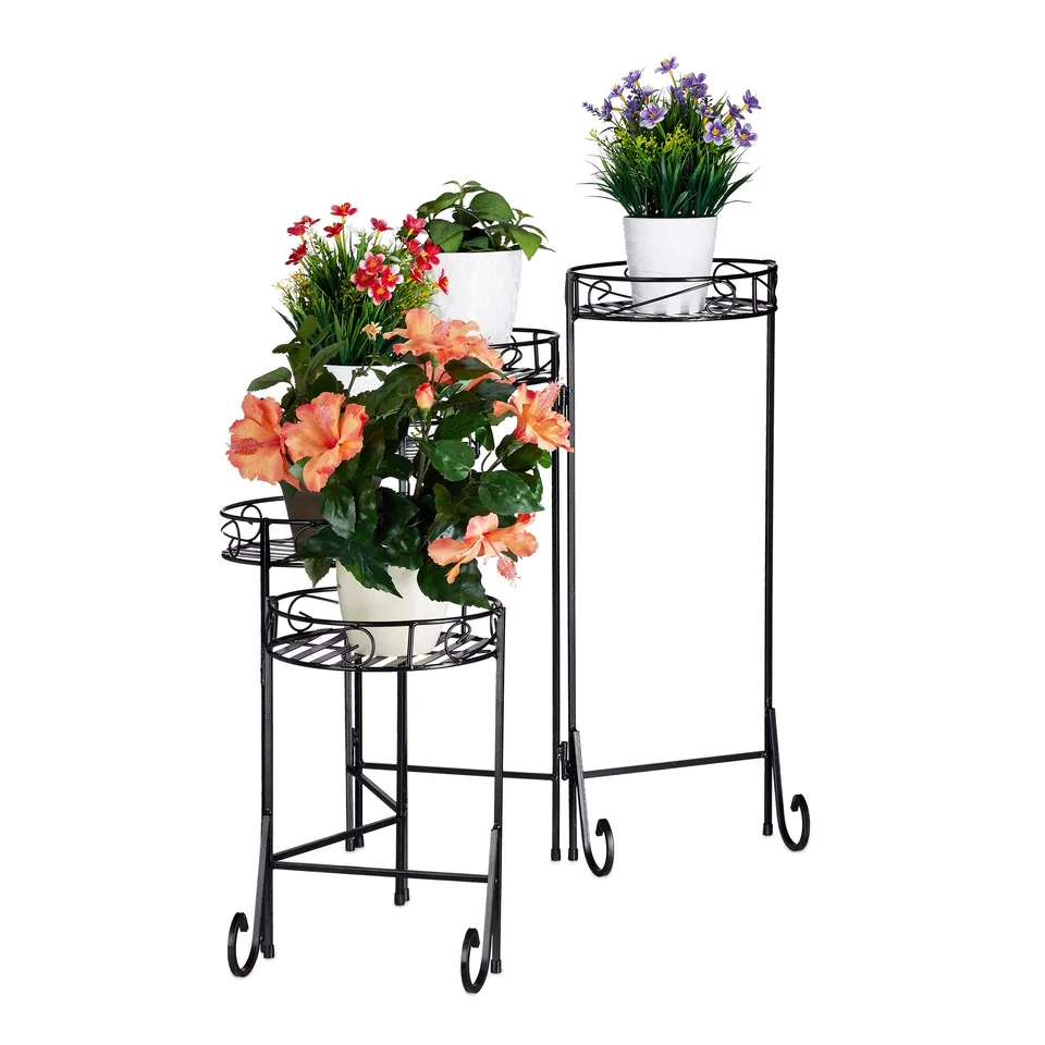 relaxdays-blumentreppe-metall-5-stufig-rund-blumenst-nder-klappbar-65x125x23-cm- image 1