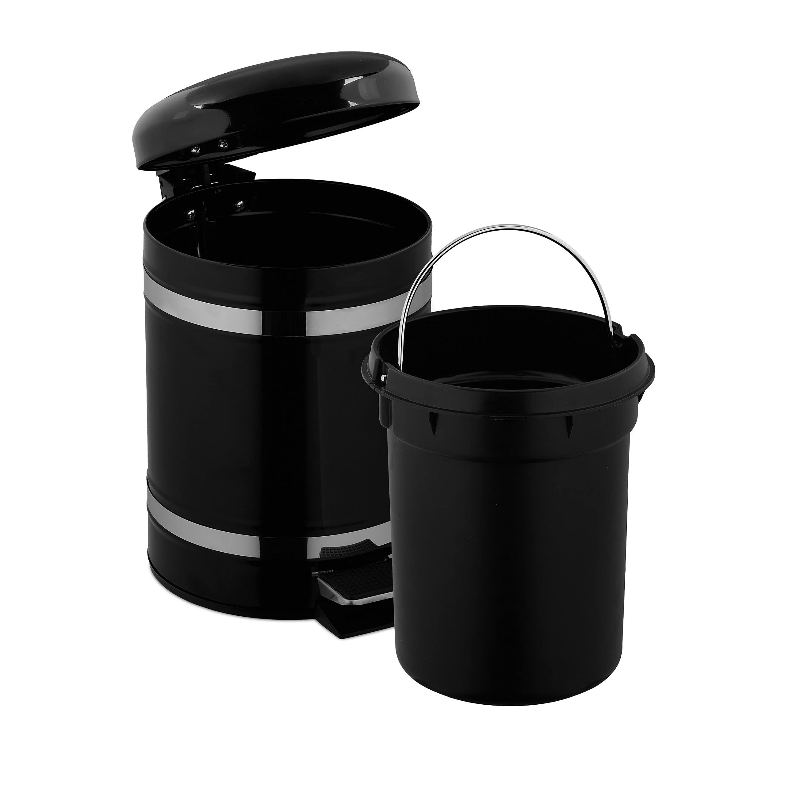 relaxdays-kosmetikeimer-3-liter-tretm-lleimer-schwarz-metall image 6