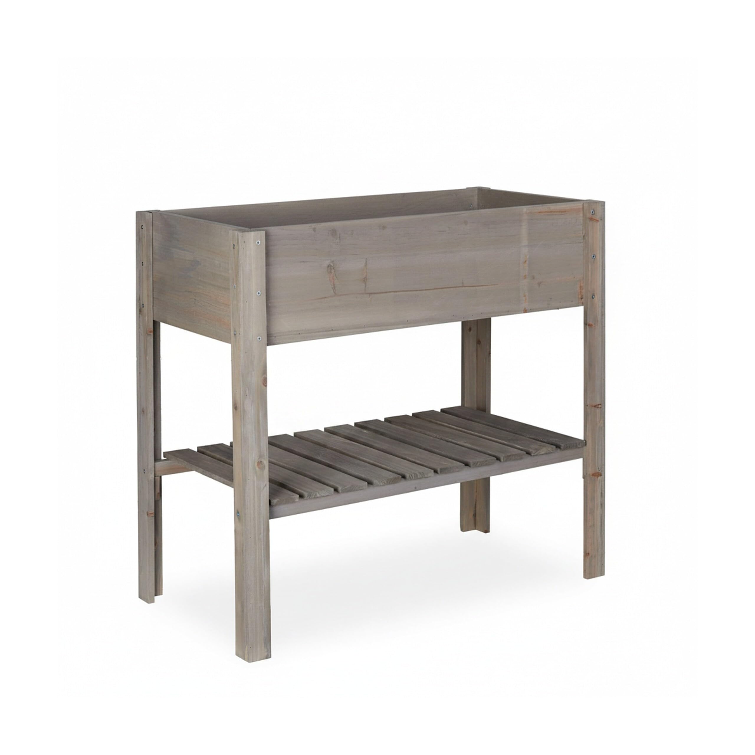 relaxdays-hochbeet-holz-grau-80x88x43-5-cm-mit-ablage image 8