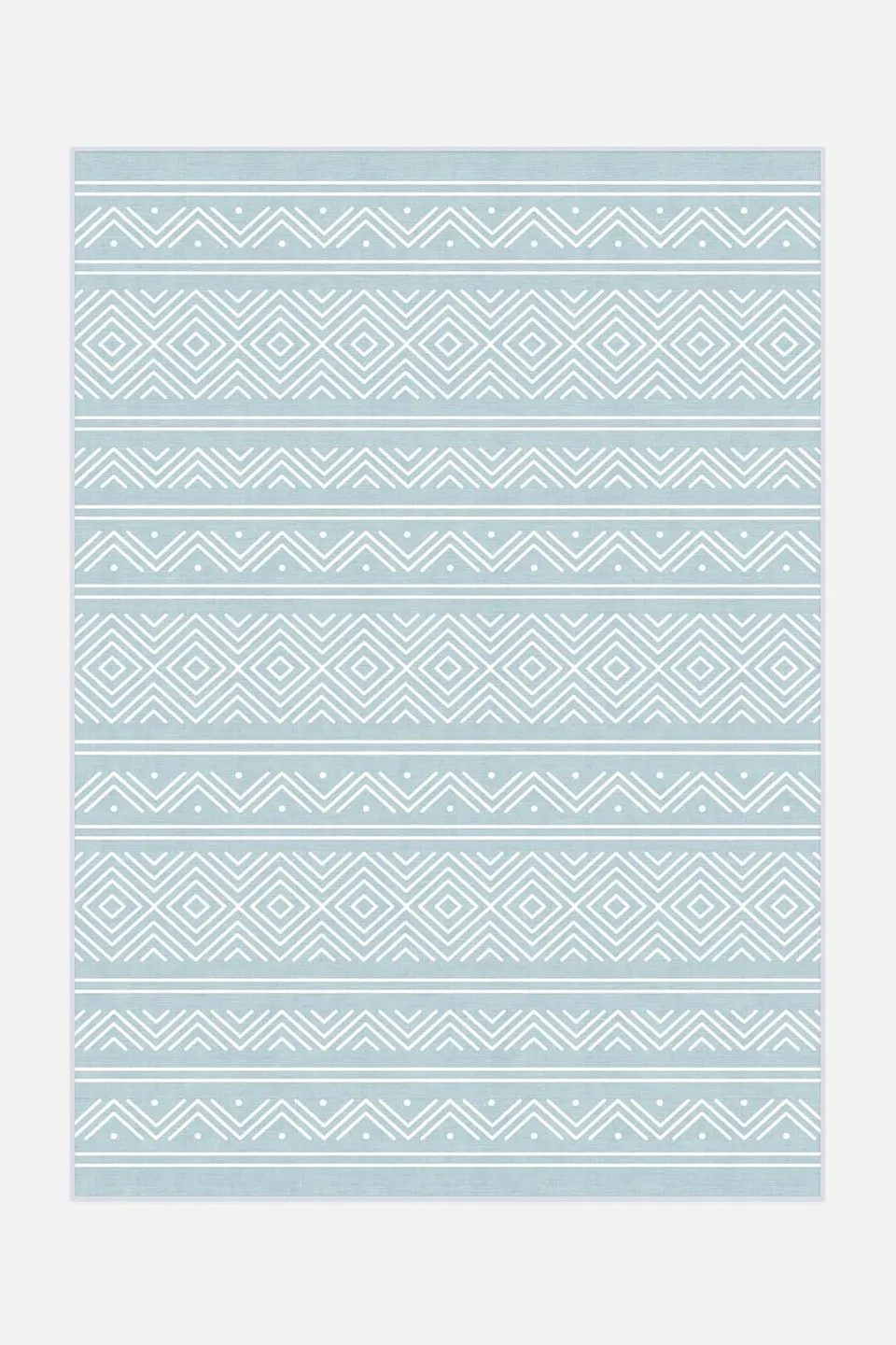 teppana-outdoor-aztek-himmelblau-teppich-waschbar image 1