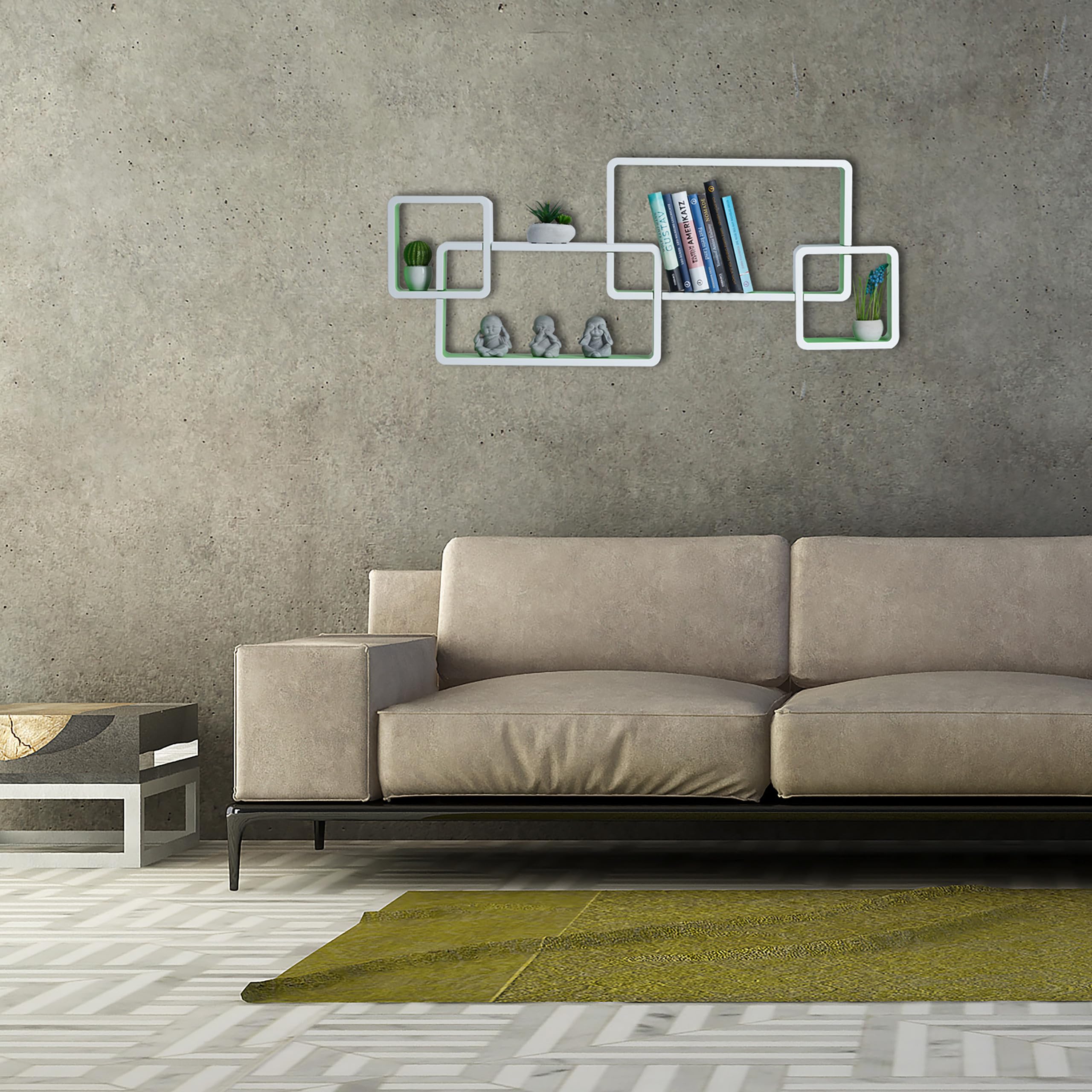 relaxdays-wandregal-cube-4-w-rfel-mdf-42x104x10-cm-wei image 2