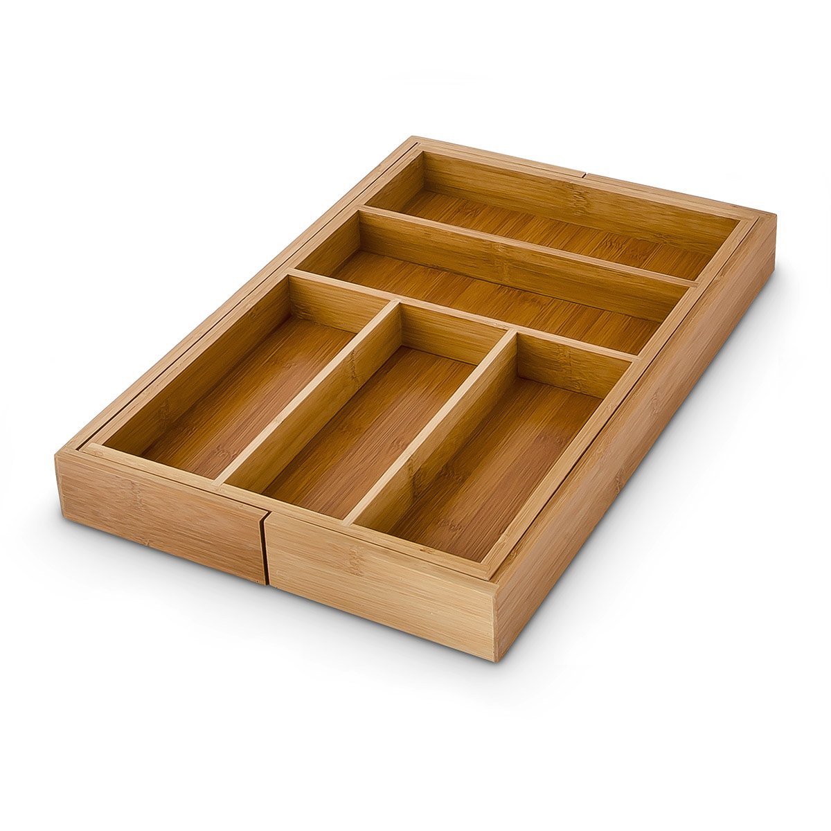 relaxdays-besteckkasten-bambus-verstellbar-5-x-30-48-x-46-cm-5-7-f-cher image 1