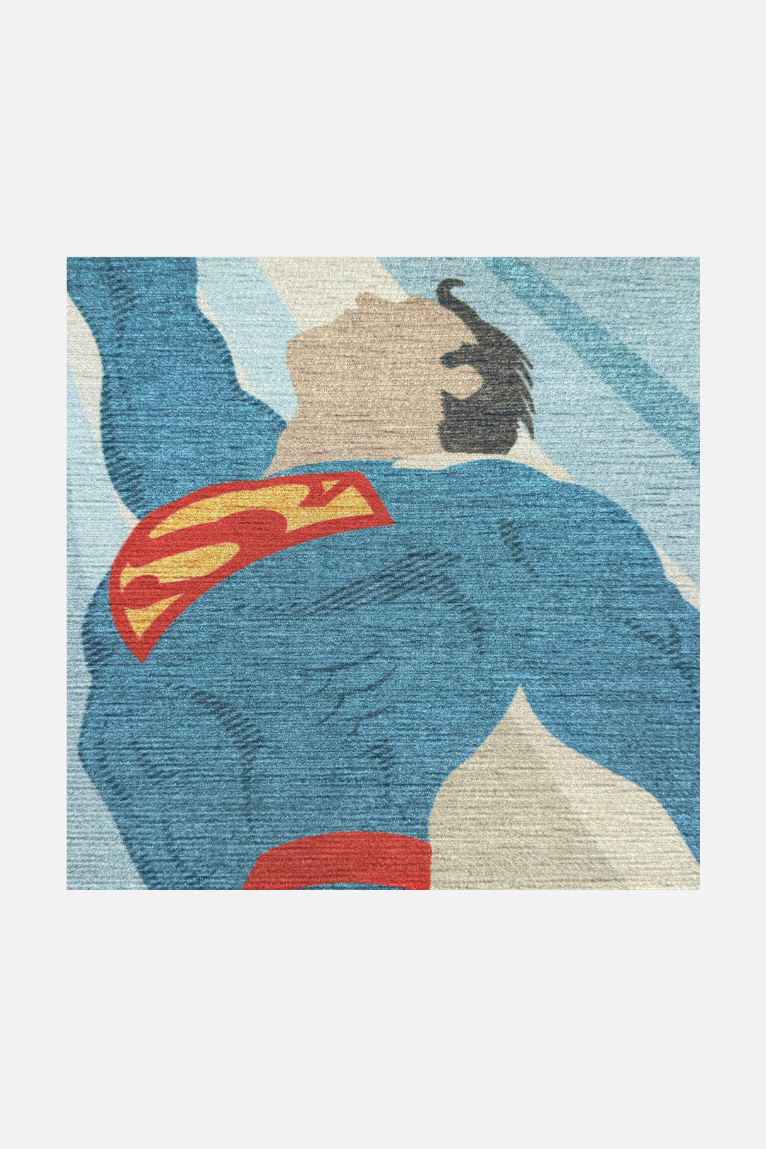 teppana-superman-flug-blau-teppich-waschbar image 3