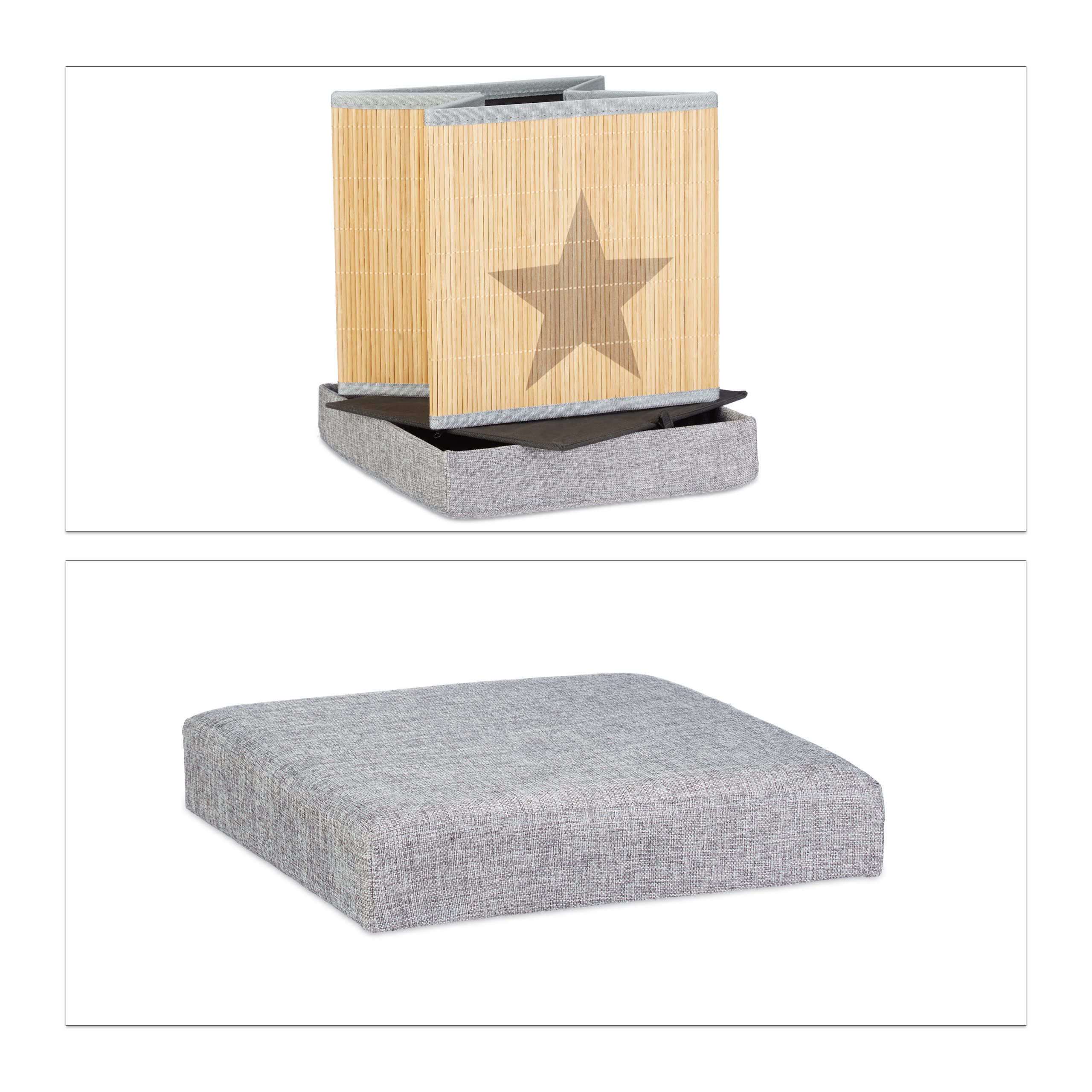 relaxdays-sitzhocker-faltbar-36-cm-bambus-stauraum-stern-grau-natur image 6