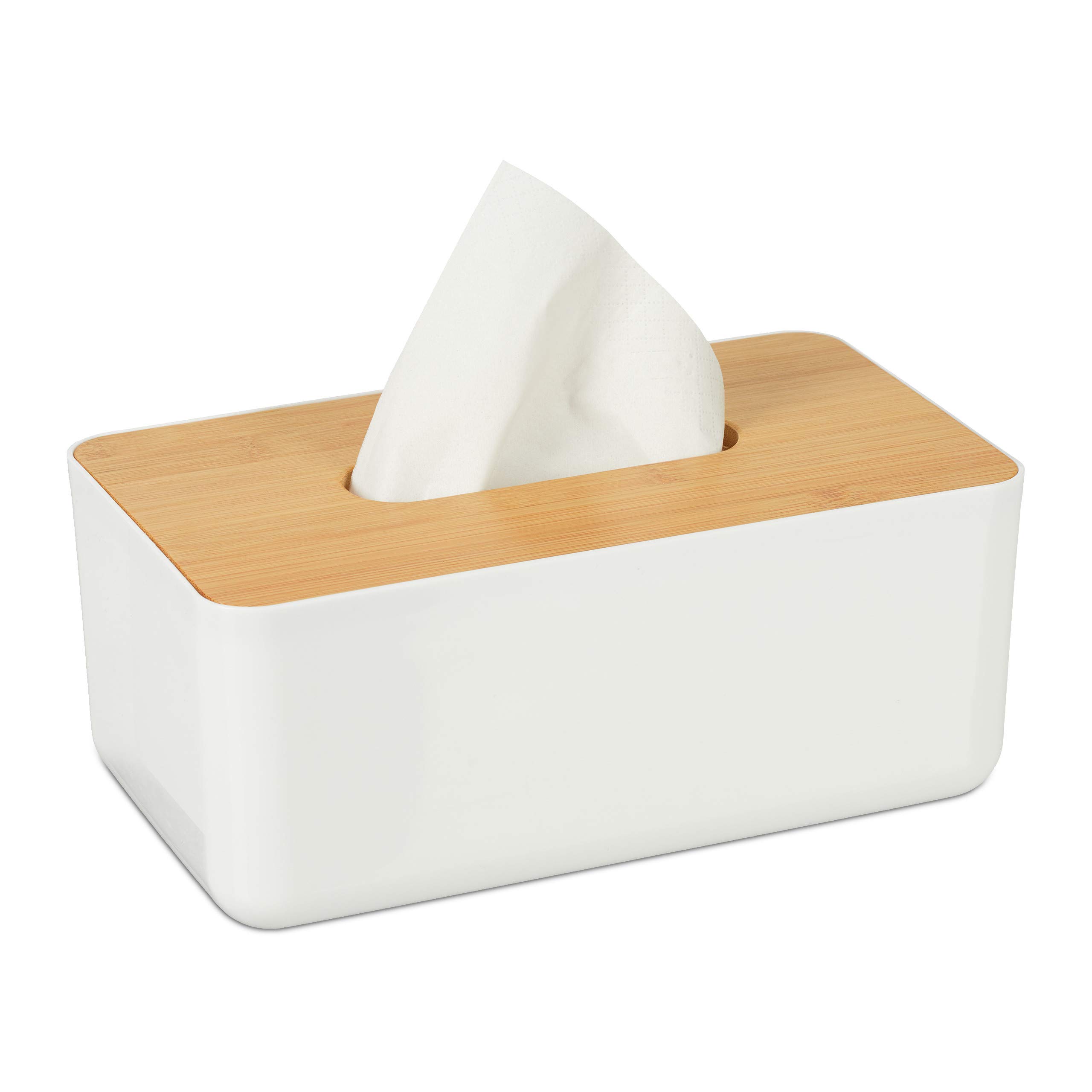relaxdays-t-cherbox-mit-bambusdeckel-wei-natur-23-cm image 1
