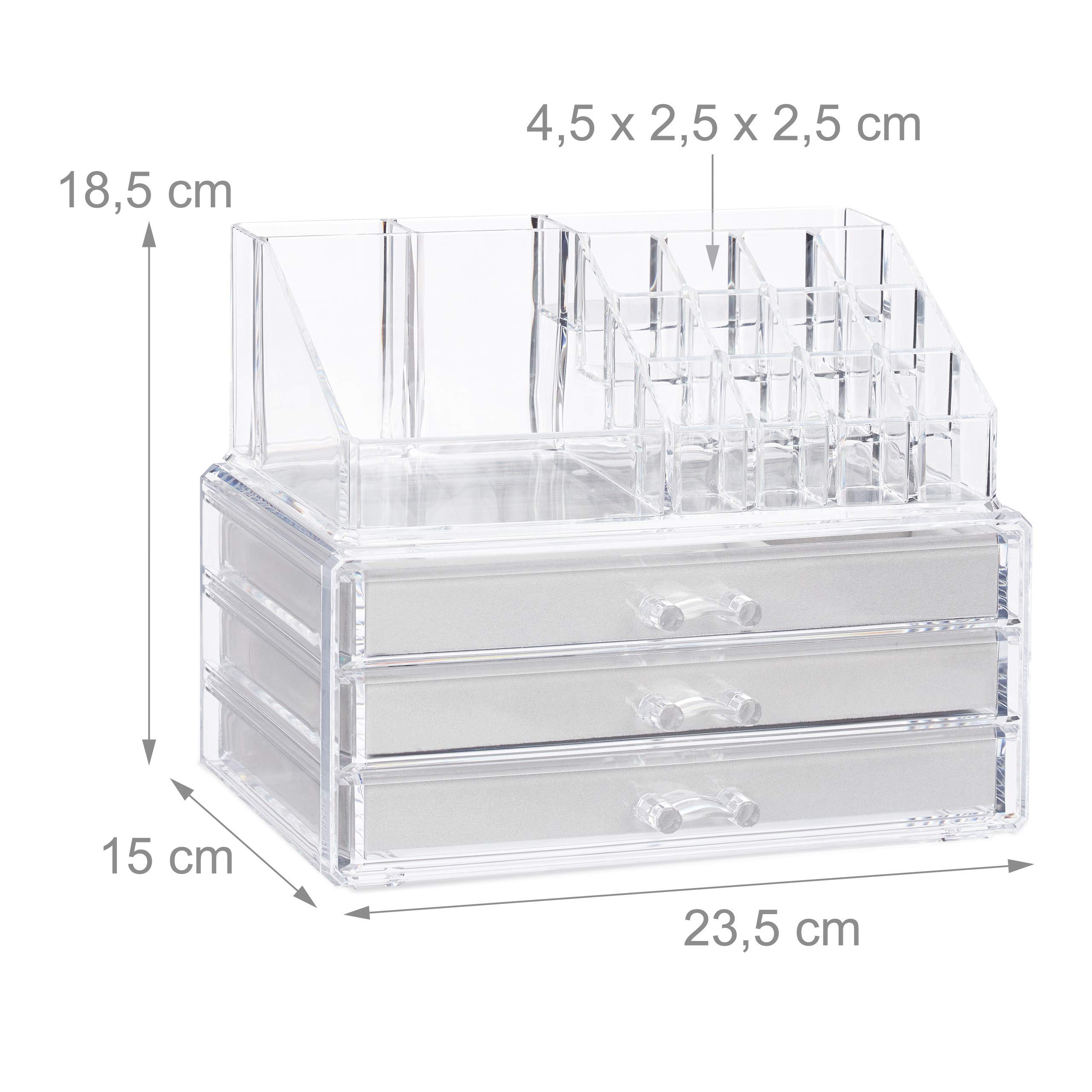 relaxdays-make-up-organizer-2-teilig-transparent-mit-schmuckk-stchen image 4