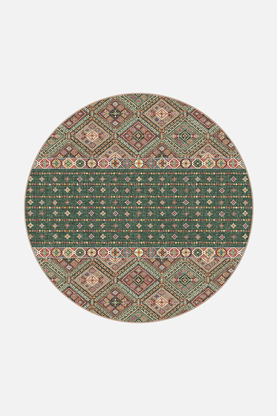 teppana-leila-smaragd-teppich-waschbarer-boho-teppich image 8