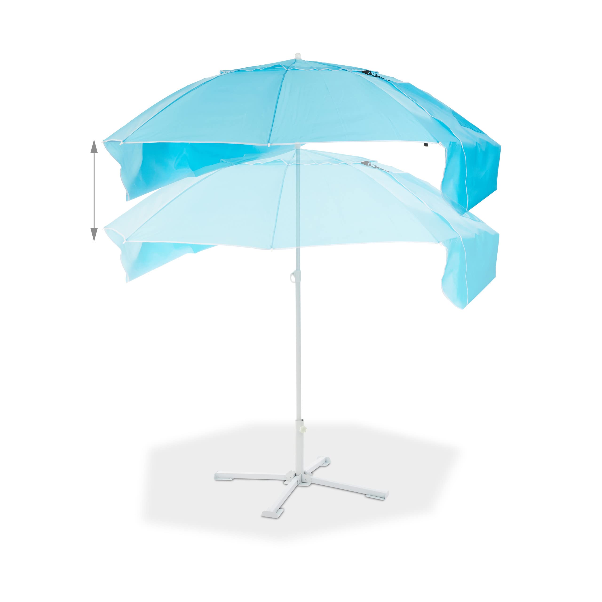 relaxdays-2-in-1-sonnenschirm-strandmuschel-blau-210x180-cm image 6