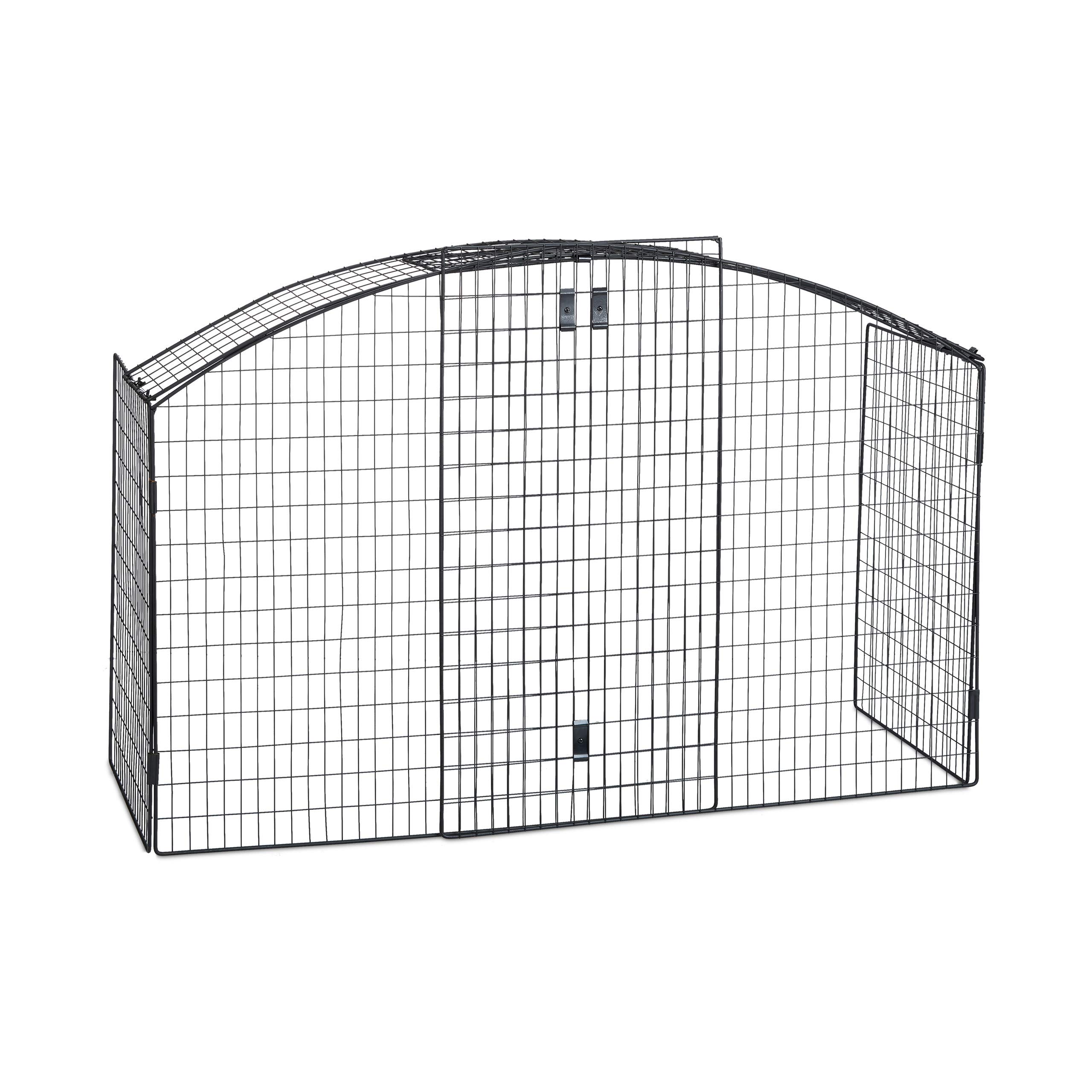 relaxdays-kaminschutzgitter-rund-metall-schwarz-absperrgitter-max-160-cm-breit image 6
