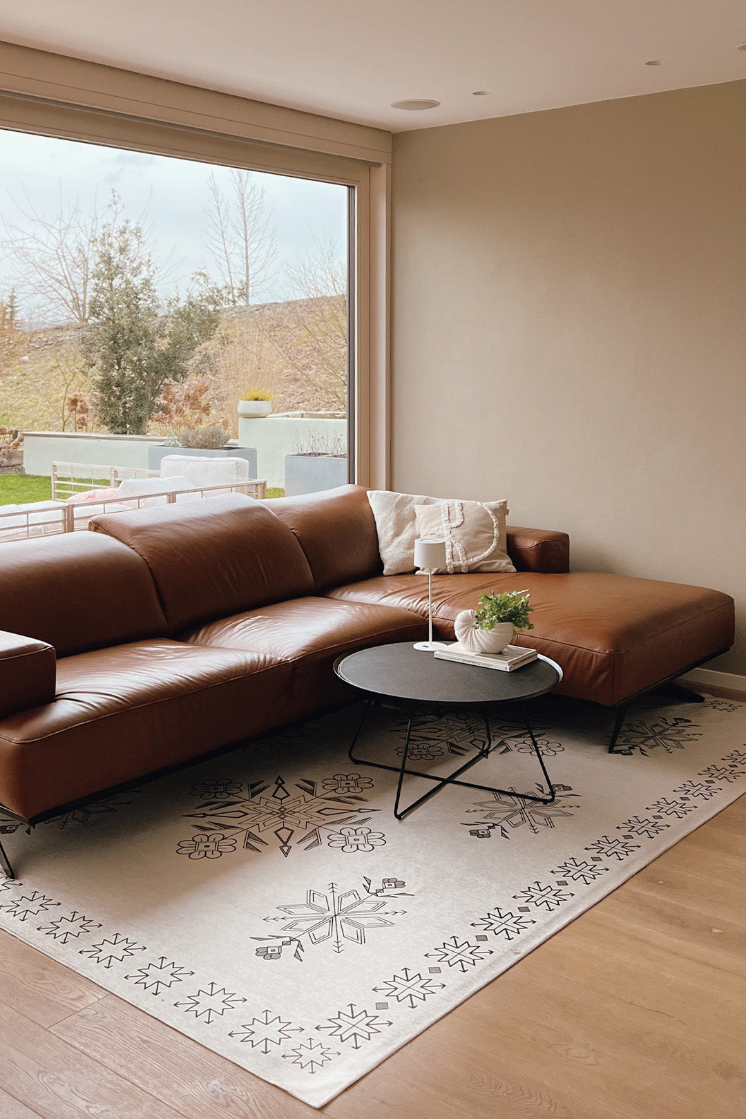 teppana-hygge-kitt-teppich-waschbarer-indoor-teppich-beige-japandi-boho image 5