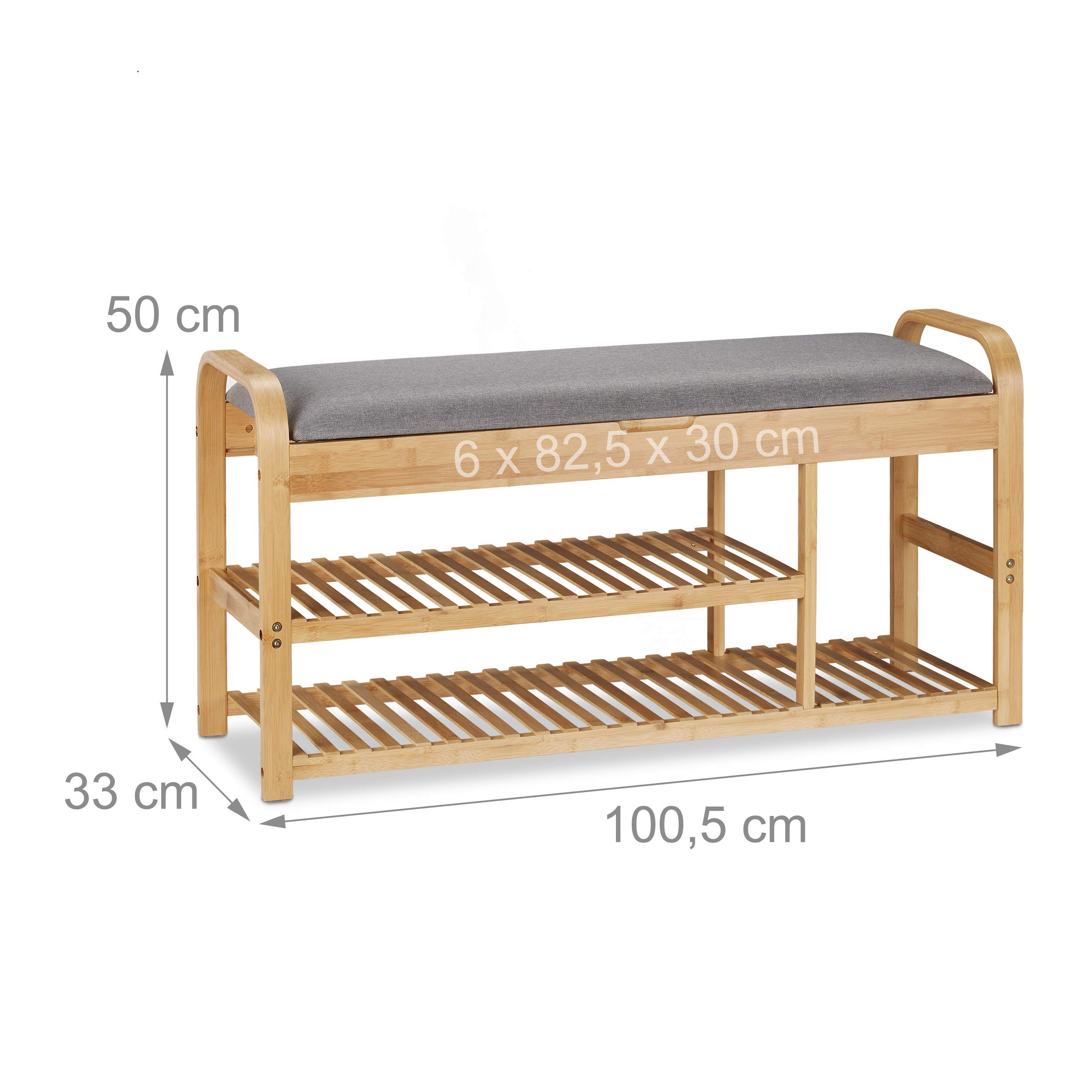 relaxdays-schuhbank-mit-sitzfl-che-bambus-grau-natur-50x100-5x33-cm-7-paar image 3