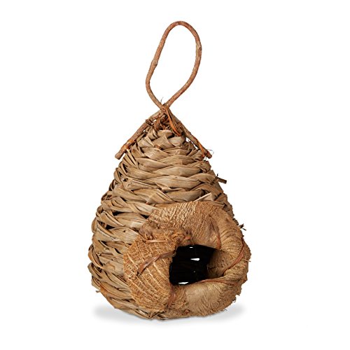 relaxdays-deko-vogelhaus-kokosbl-tter-natur-39-x-23-x-23-cm image 6