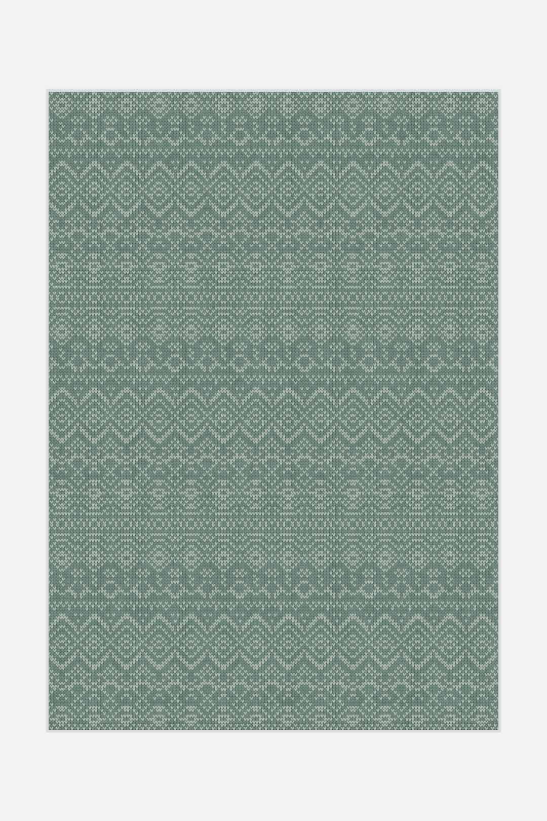 teppana-skandiliebe-tanne-waschbarer-teppich-geometrisch-gr-n-grau image 1