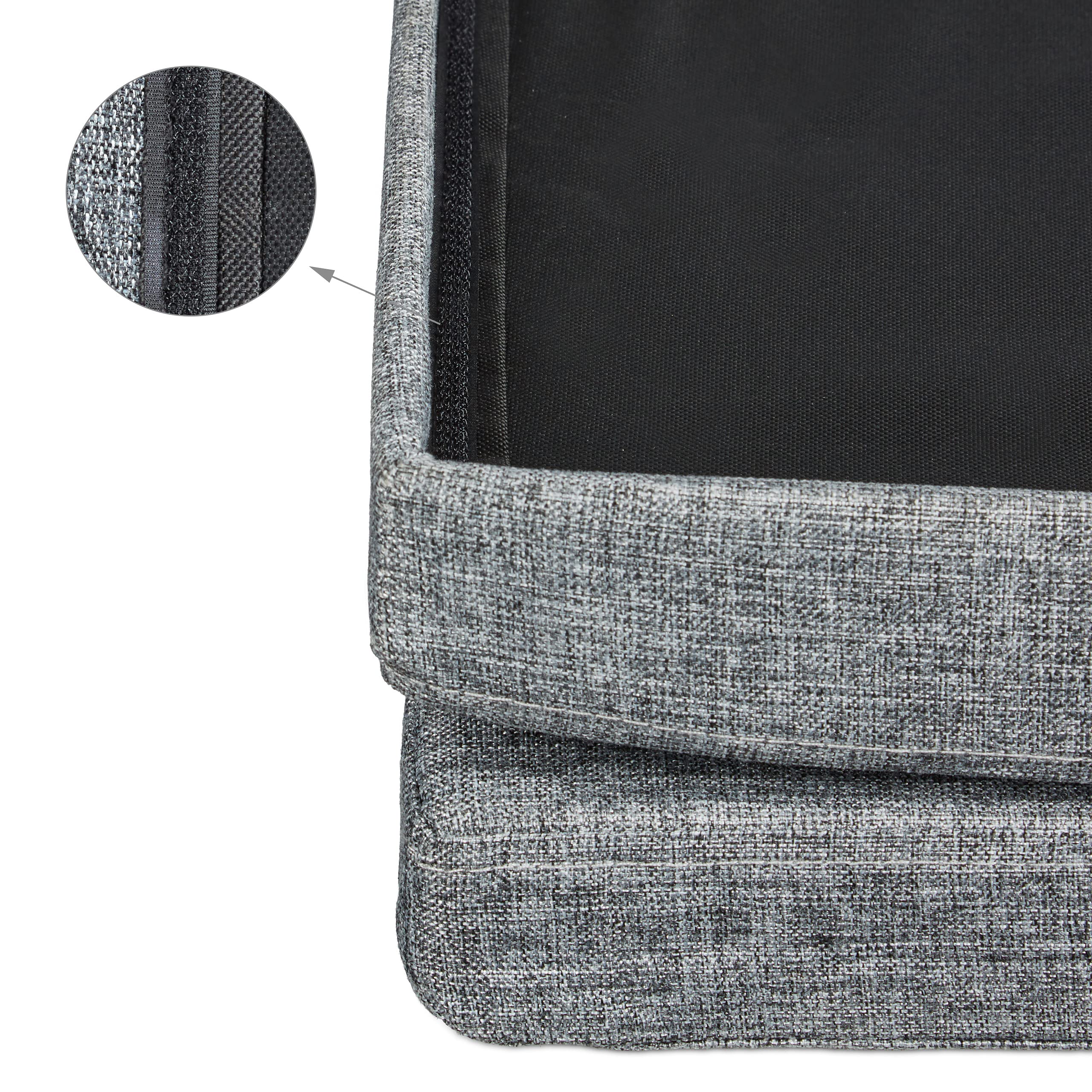 relaxdays-faltbarer-sitzhocker-mit-lehne-73x38x38-cm-grau-sitzcube-40-l image 7
