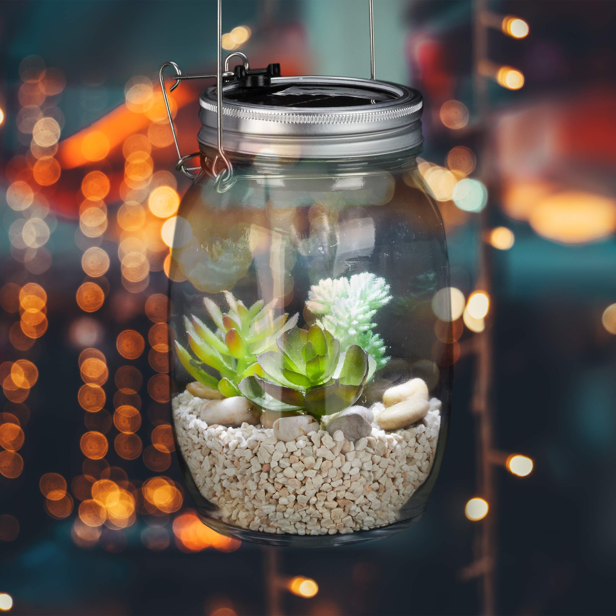 relaxdays-solarlampe-glas-8-leds-warm-kaltwei-transparent image 2