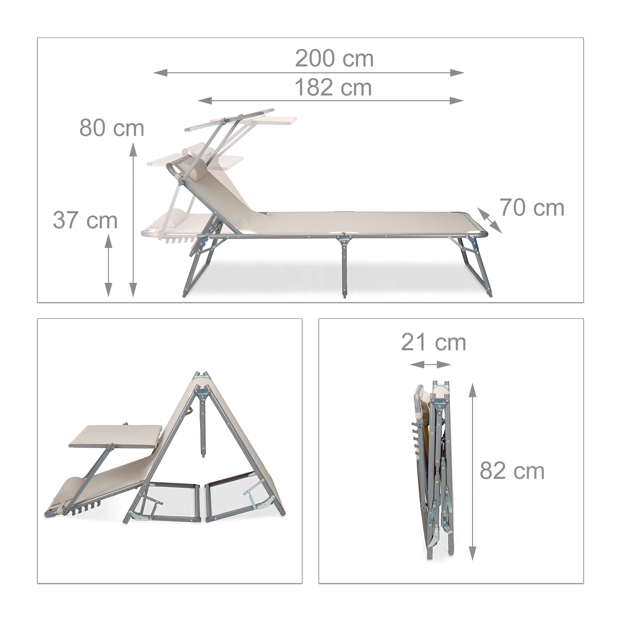relaxdays-gartenliege-klappbar-mit-dach-37x70x200-cm-beige-textilene image 3