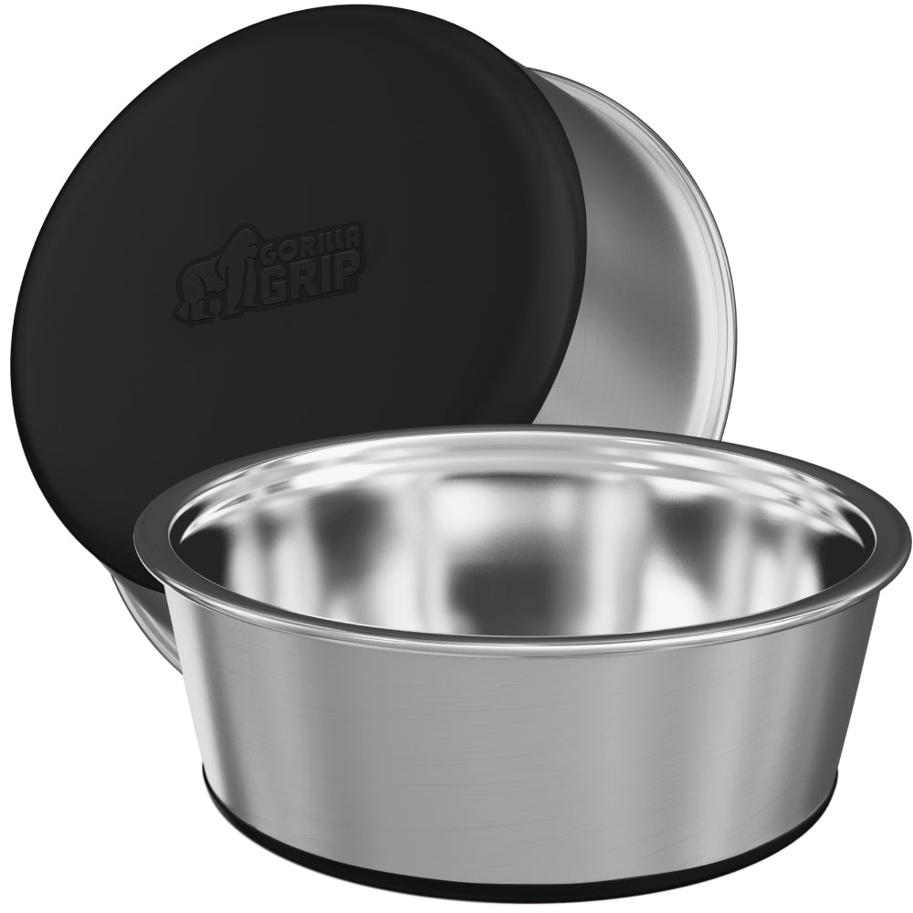 gorilla-grip-hunden-pfe-edelstahl-2er-set-rutschfeste-futtern-pfe image 3