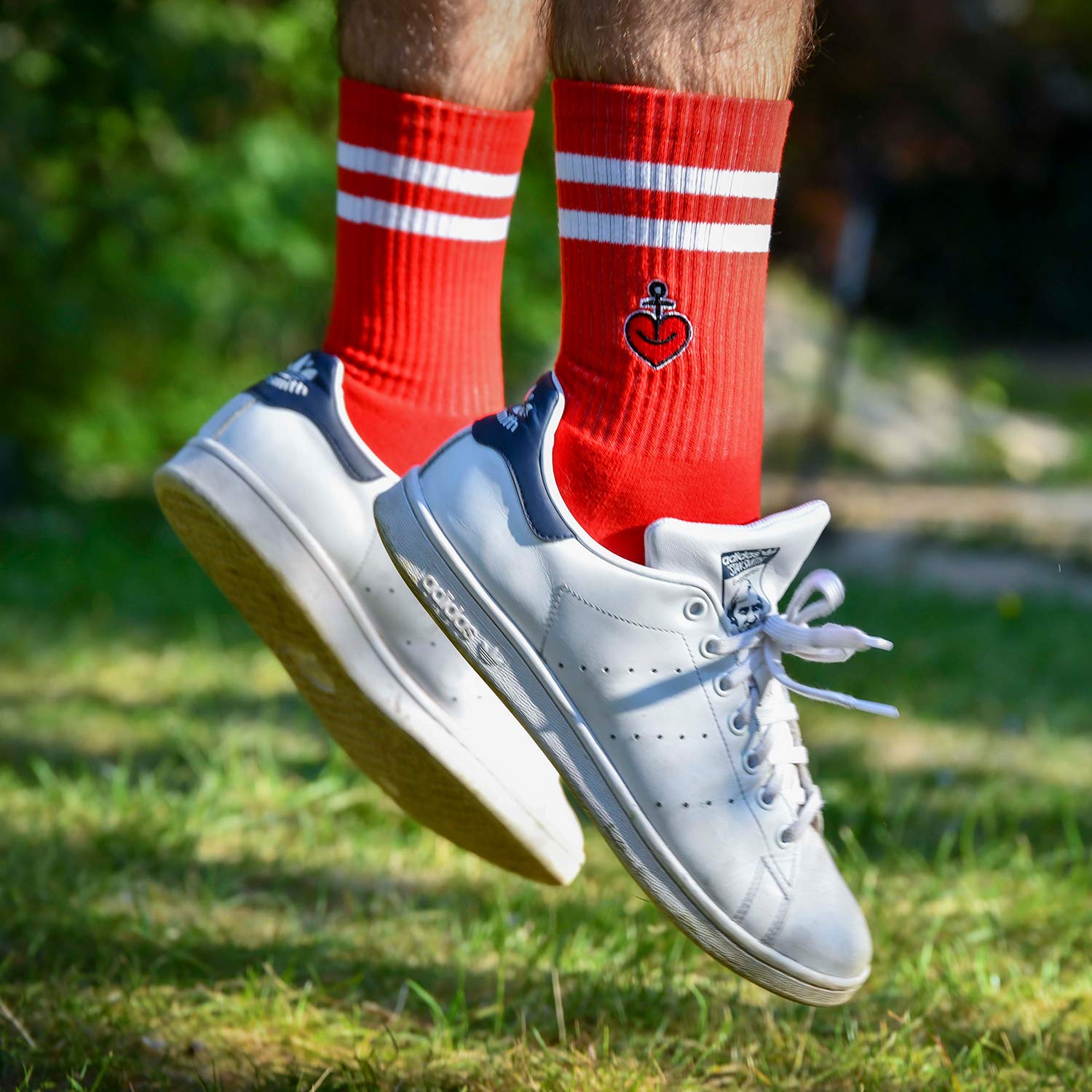 astra-sportsocken-herzanker-2er-pack-rot-wei-unisex-gr-35-46 image 6