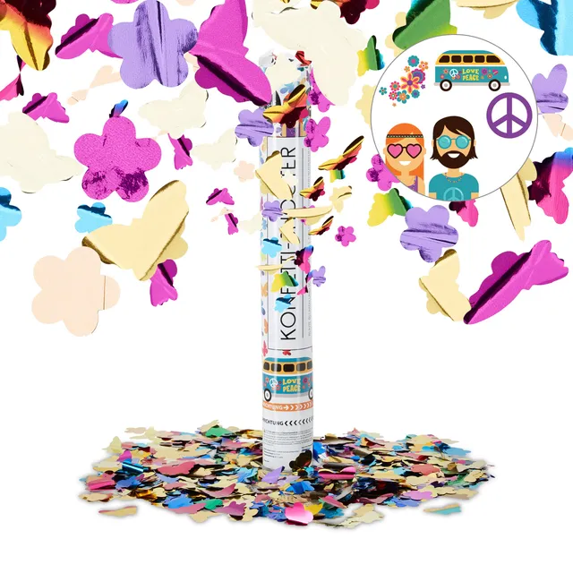relaxdays-party-popper-40-cm-flower-power-konfetti-kanone-mehrfarbig image 1
