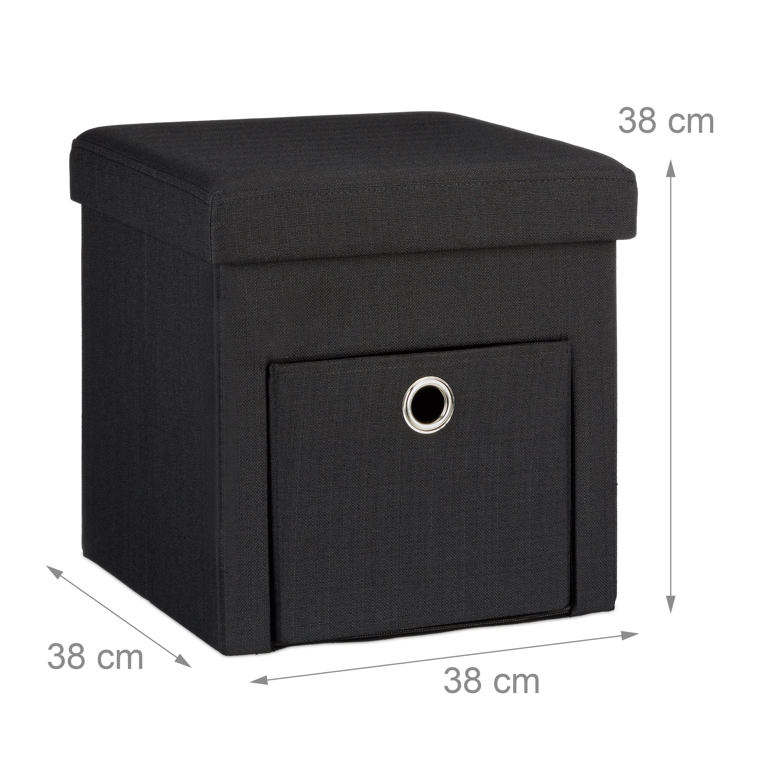 relaxdays-10020369-46-faltbarer-sitzhocker-aus-stoff-38x38x38-cm-schwarz image 4