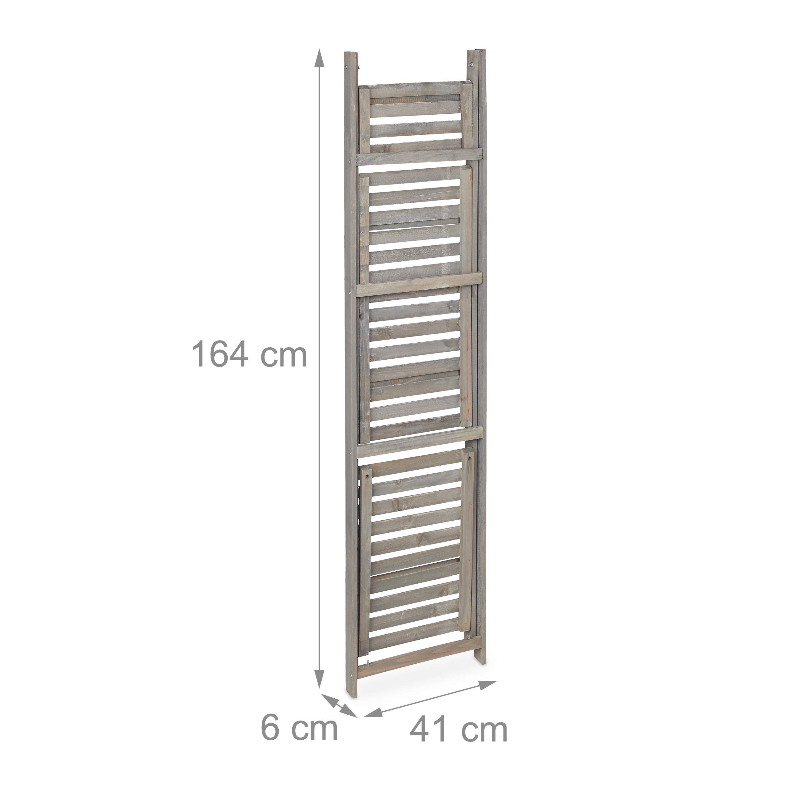 relaxdays-blumentreppe-holz-grau-4-stufig-klappbar-160-cm image 6