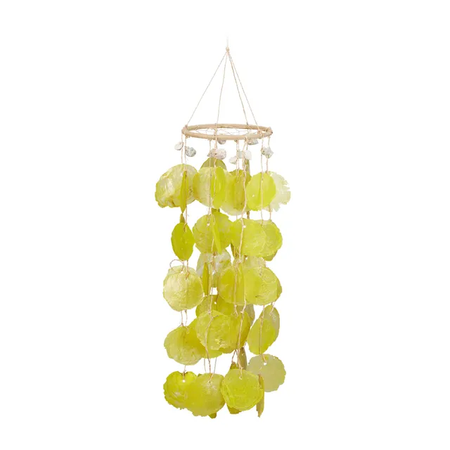 relaxdays-capiz-windspiel-mit-traumf-ngernetz-gelb-70-cm-15-5-x-15-5-x-70-cm image 1