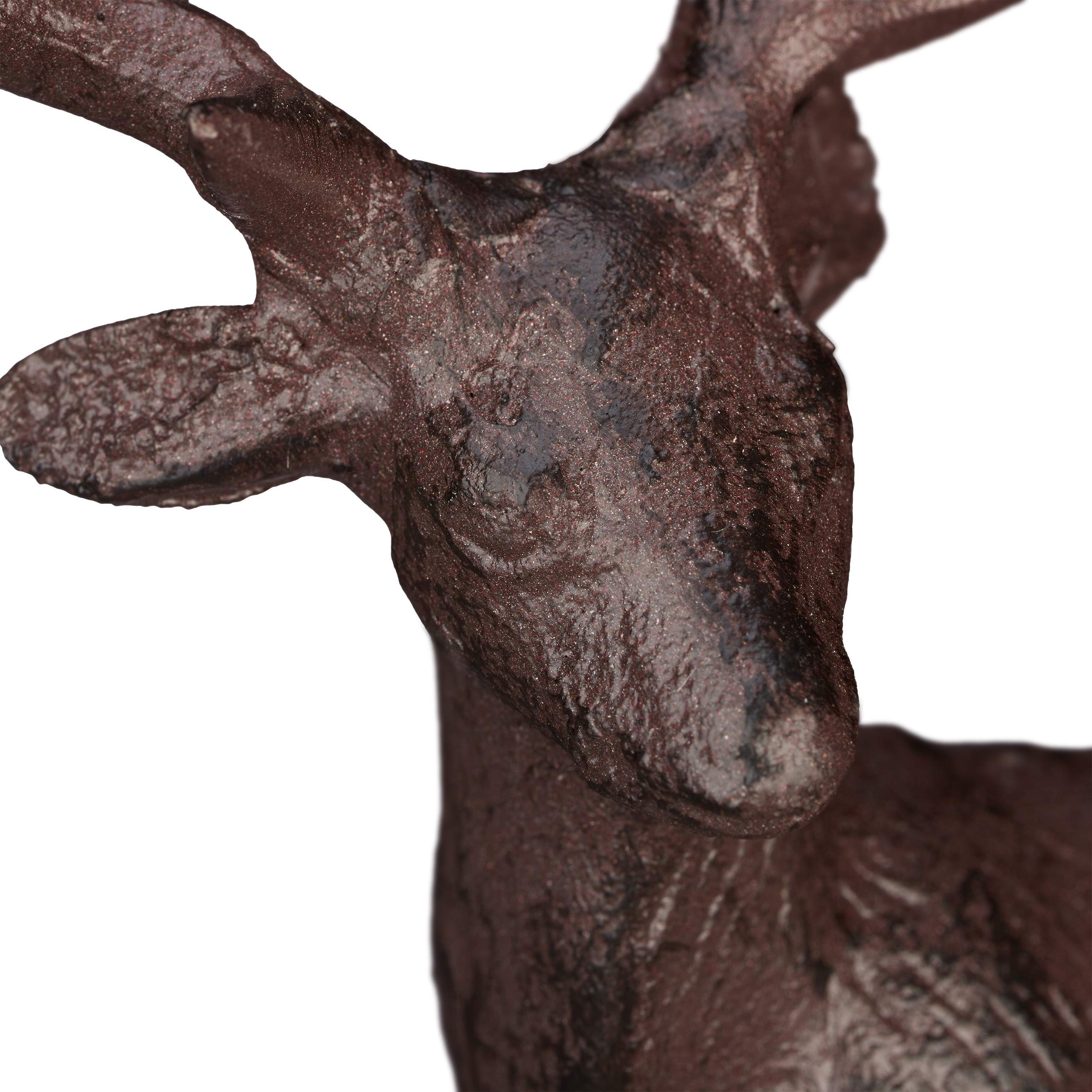 relaxdays-hirsch-figur-gusseisen-garten-deko-stehend-braun-22-cm image 6