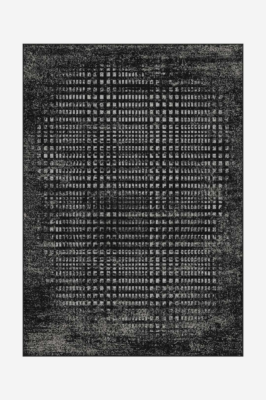teppana-mika-graphit-teppich-waschbarer-geometrischer-teppich-in-grau-schwarz image 1