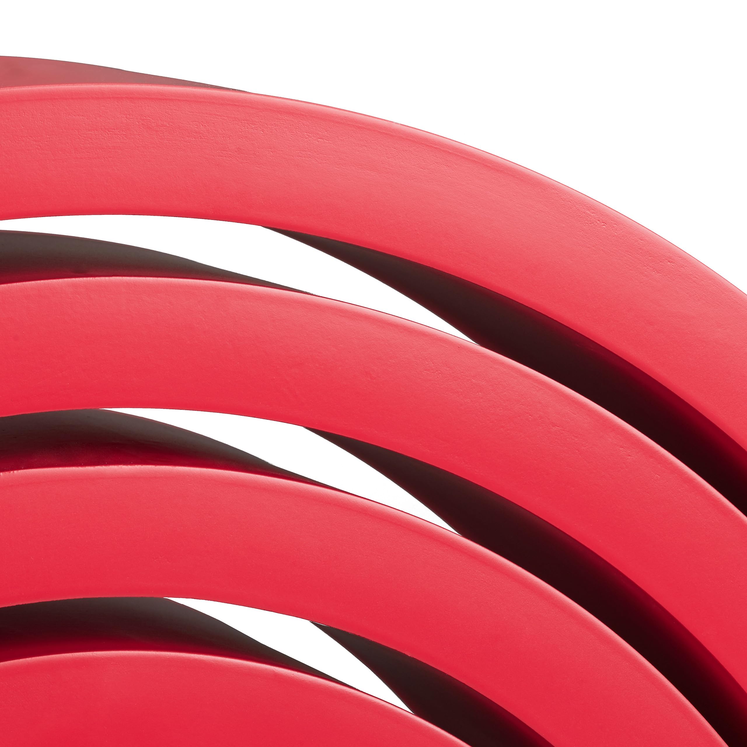 relaxdays-wandregal-rund-4er-set-mdf-rot image 7