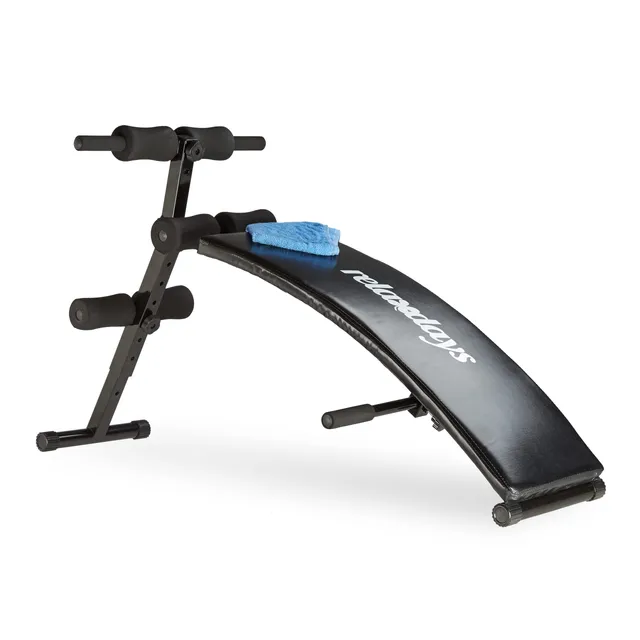 relaxdays-sit-up-bank-bauchtrainer-klappbar-6-fach-verstellbar-schwarz image 1