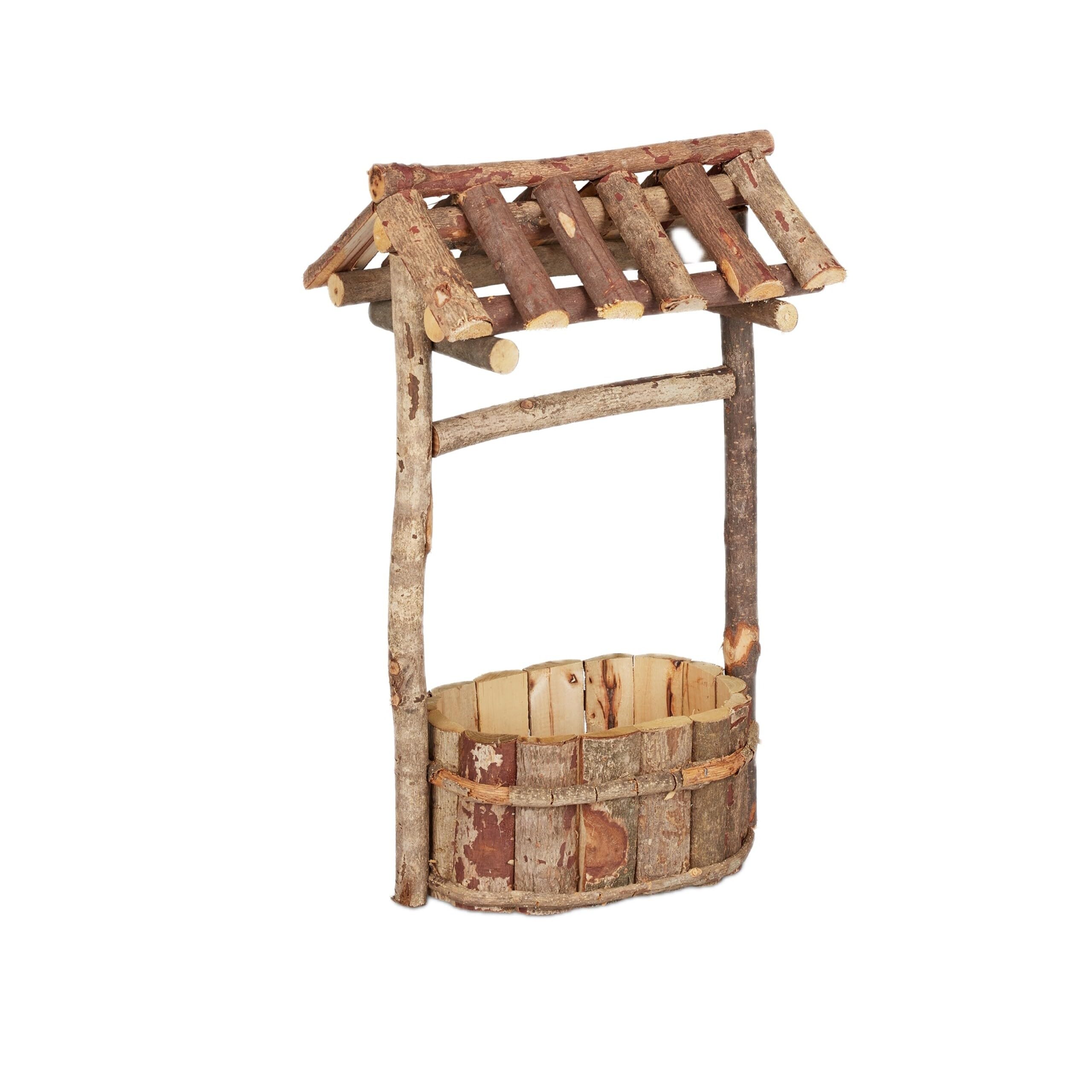 relaxdays-holzbrunnen-garten-zierbrunnen-mit-rinde-43-x-25-x-18-cm image 8