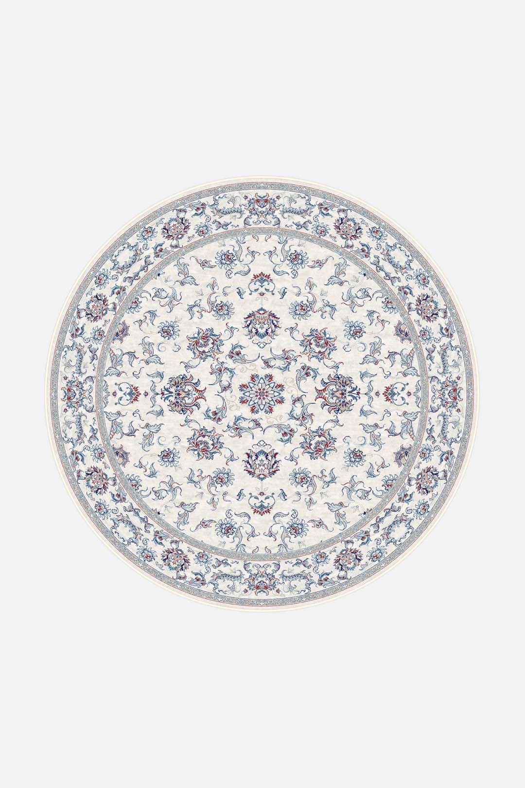 teppana-iris-blau-teppich-waschbar-floral-beige-natur image 8