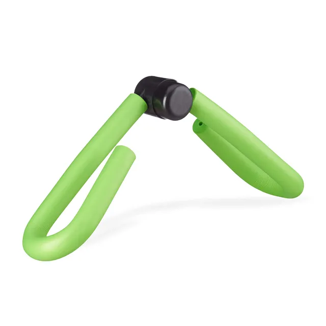 relaxdays-oberschenkeltrainer-beinpresse-fitnessger-t-schaumstoff-gr-n image 1