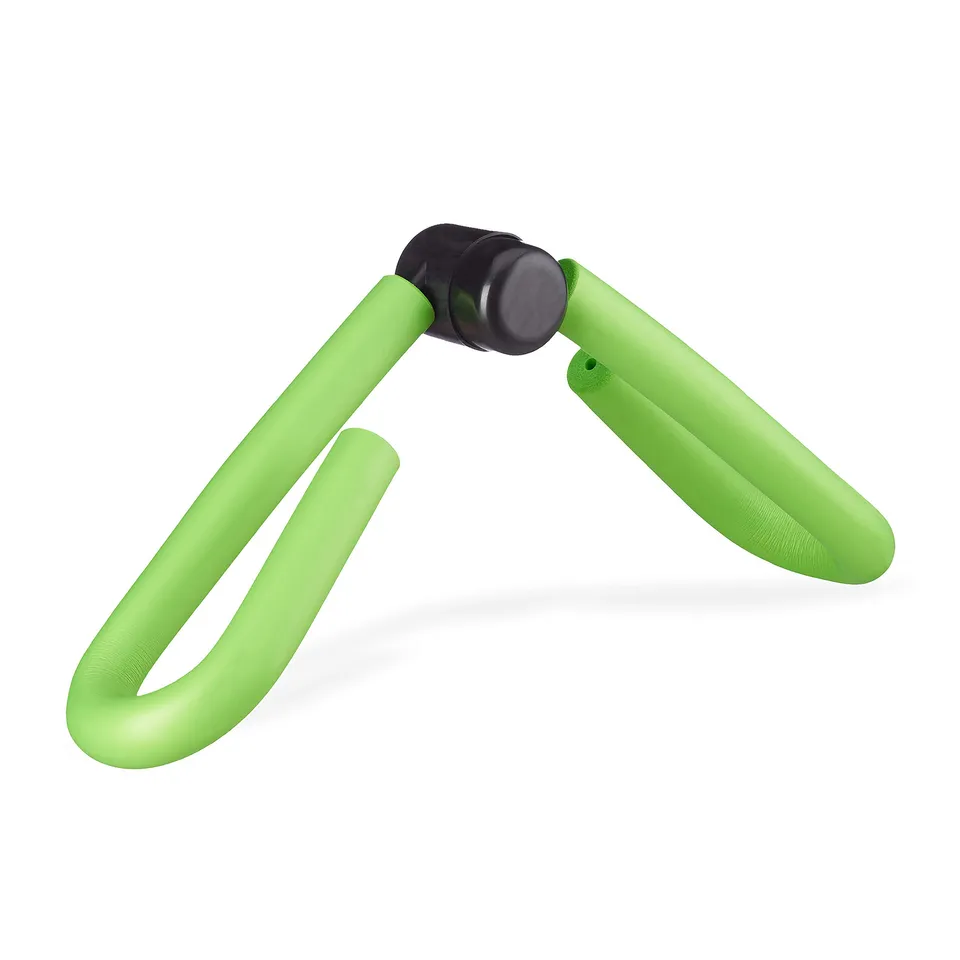 relaxdays-oberschenkeltrainer-beinpresse-fitnessger-t-schaumstoff-gr-n image 1