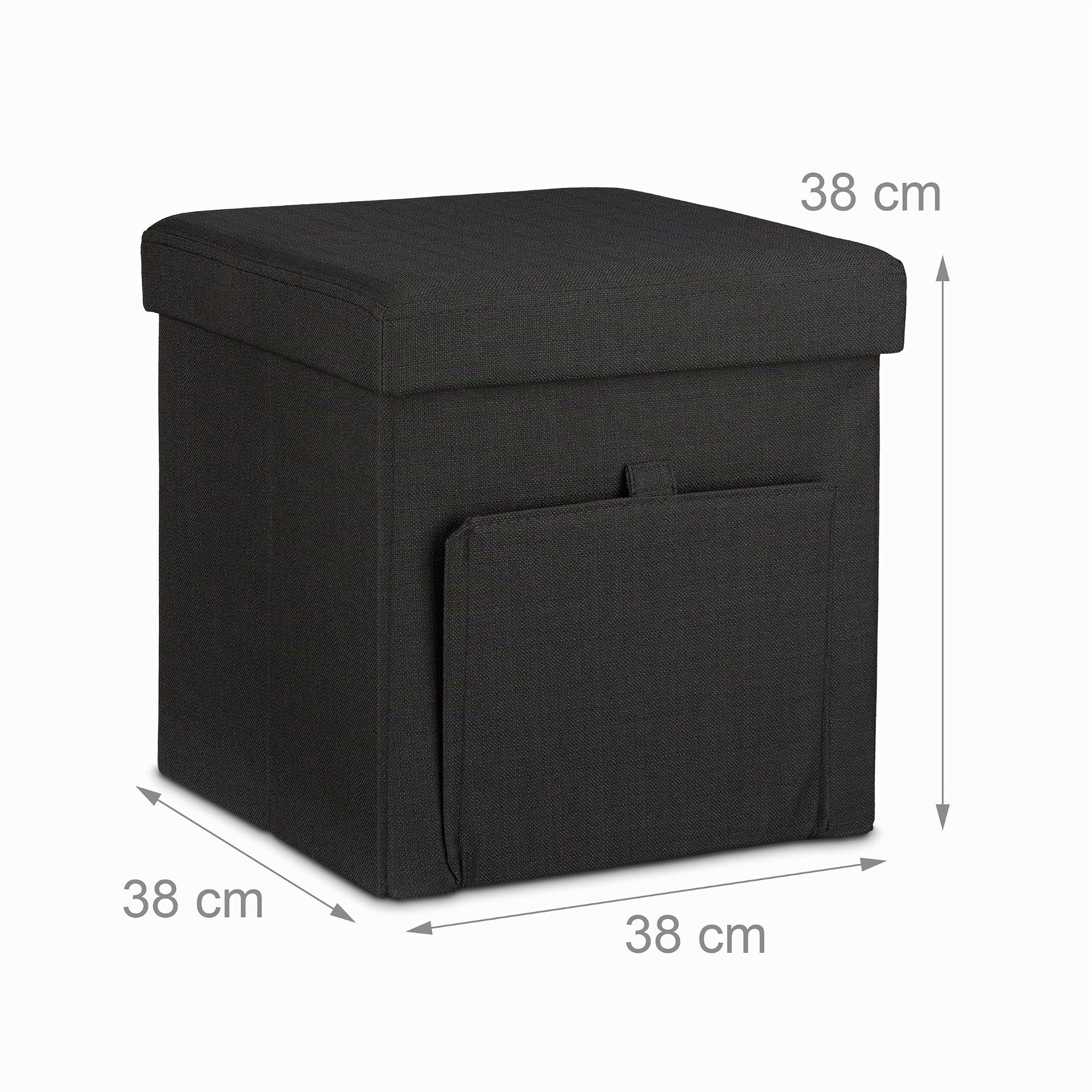 relaxdays-sitzhocker-faltbar-sitzbox-schwarz-38x38x38-cm image 6