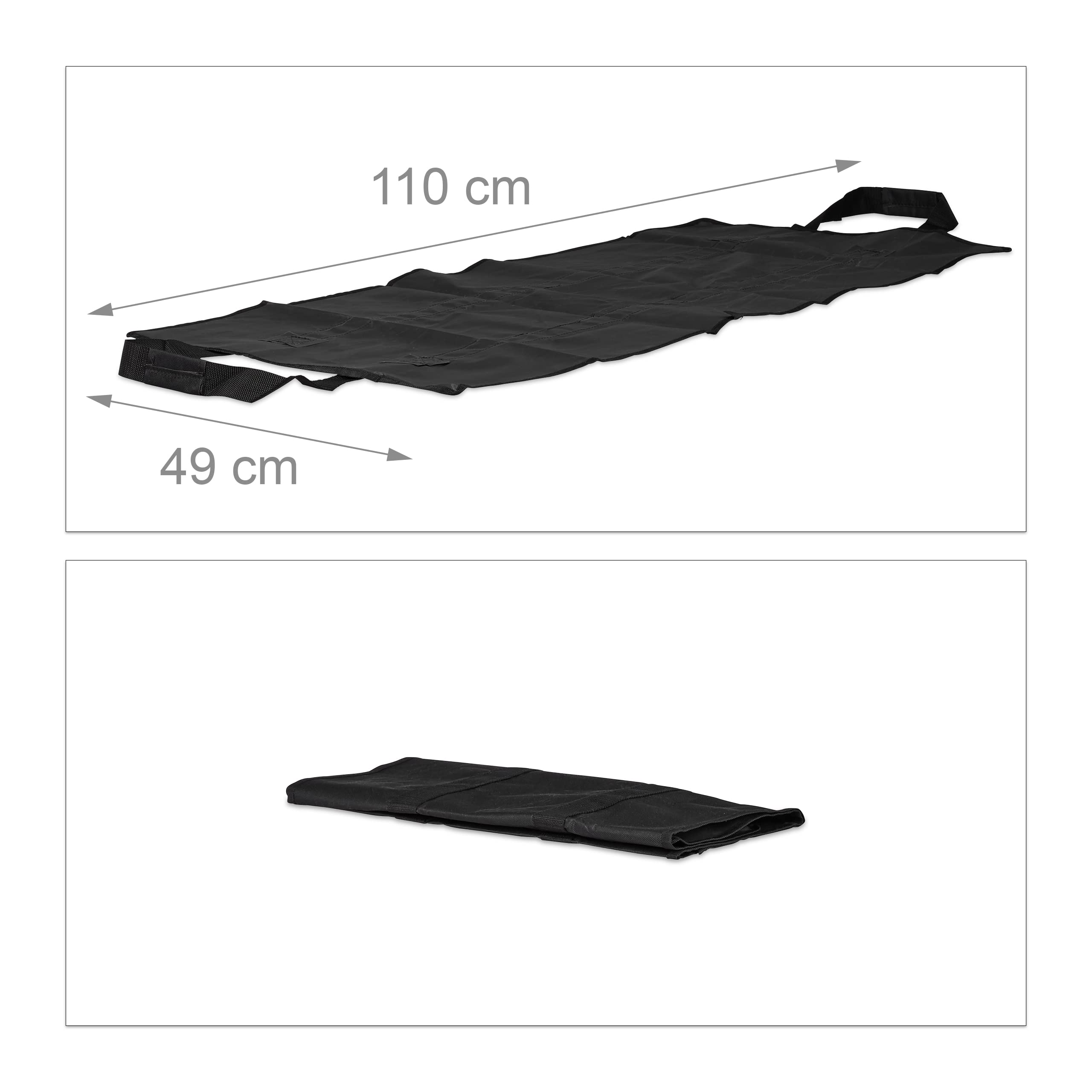 relaxdays-kaminholztasche-offen-polyester-schwarz-faltbar image 2