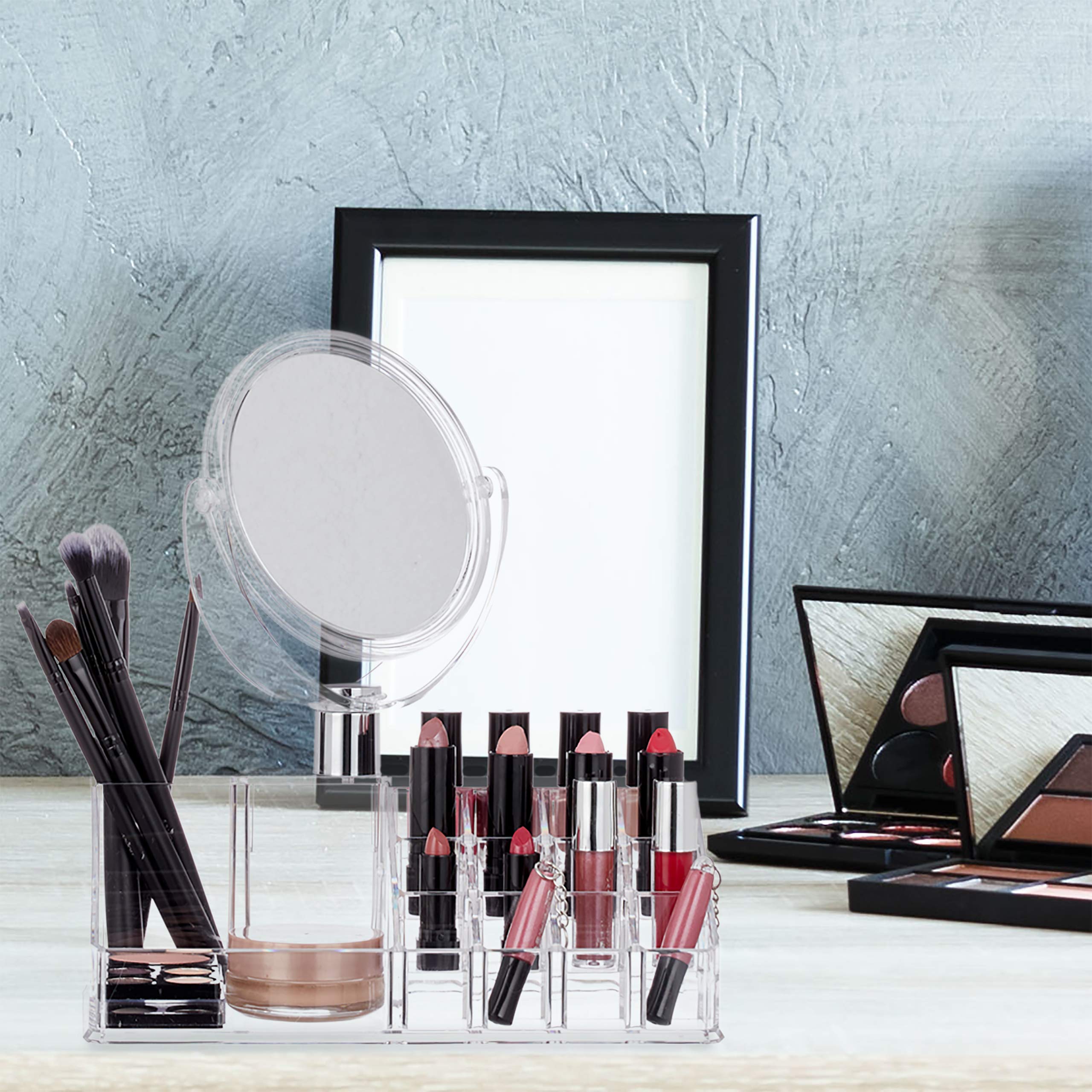 relaxdays-make-up-organizer-16-f-cher-mit-spiegel-transparent image 3