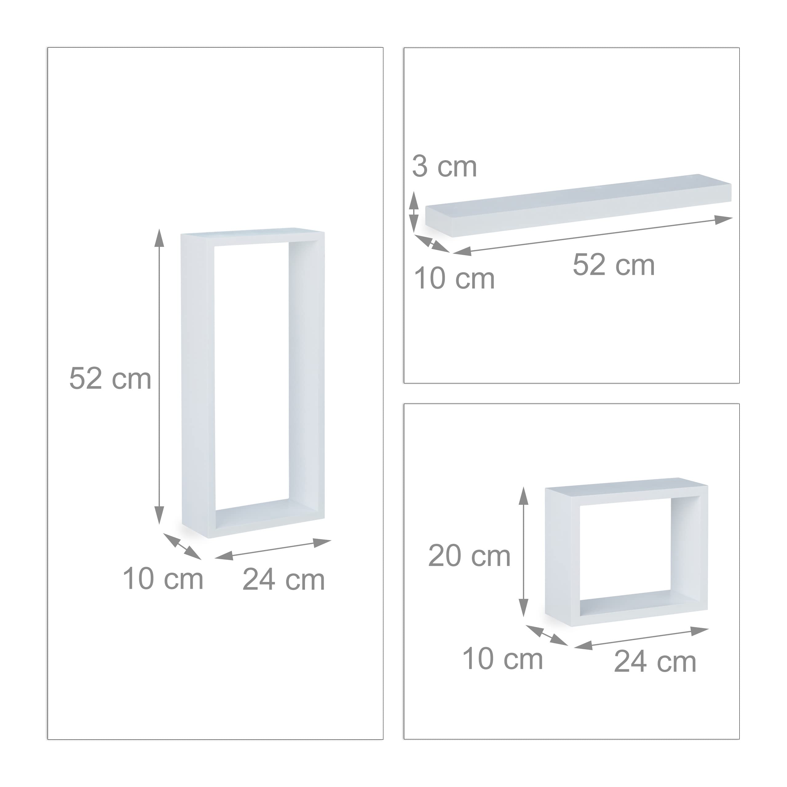 relaxdays-wandregal-4er-set-cube-wei-mdf-h-ngeregale-freischwebend image 3