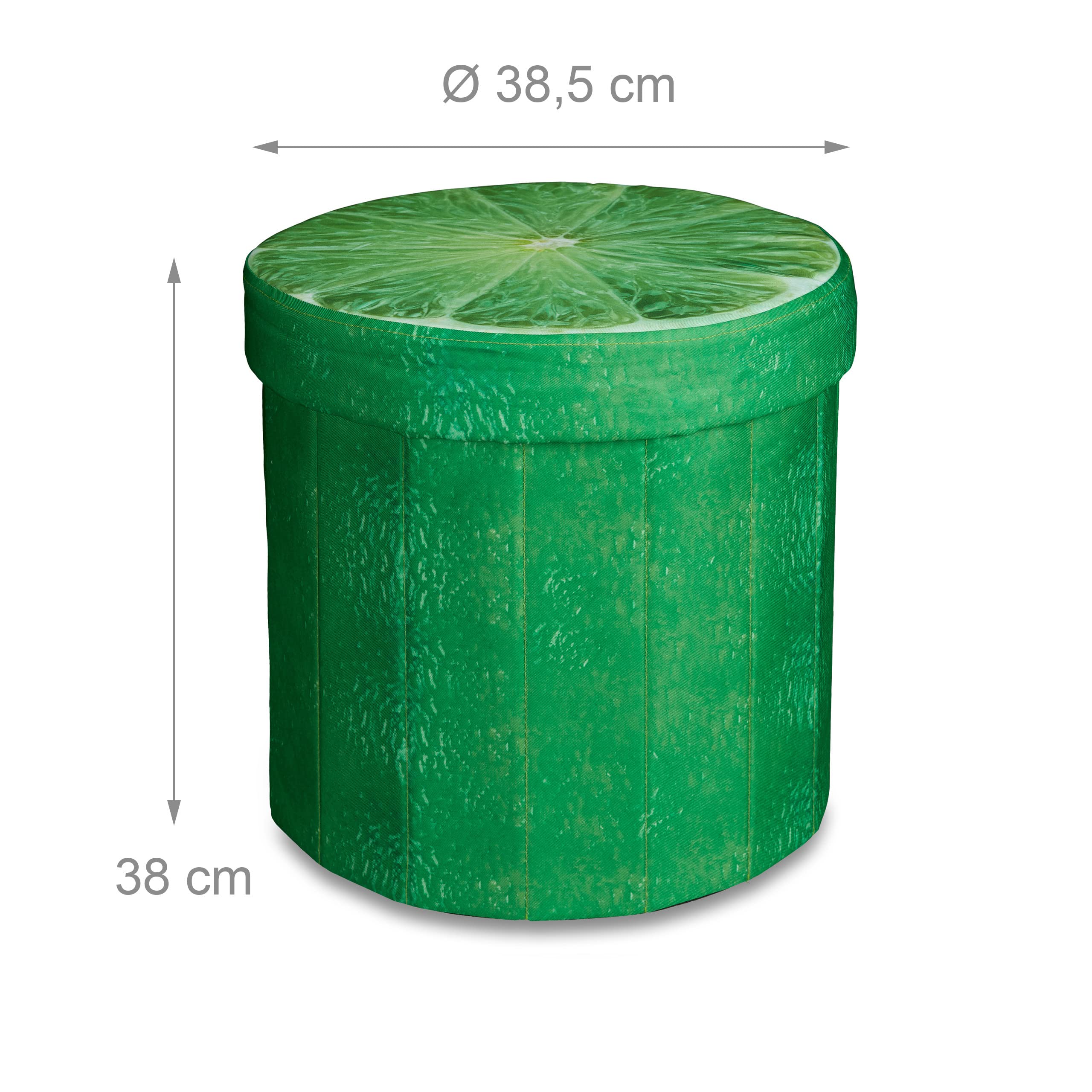 relaxdays-sitzhocker-faltbar-limette-38x38-5cm-30-l-stauraum image 5