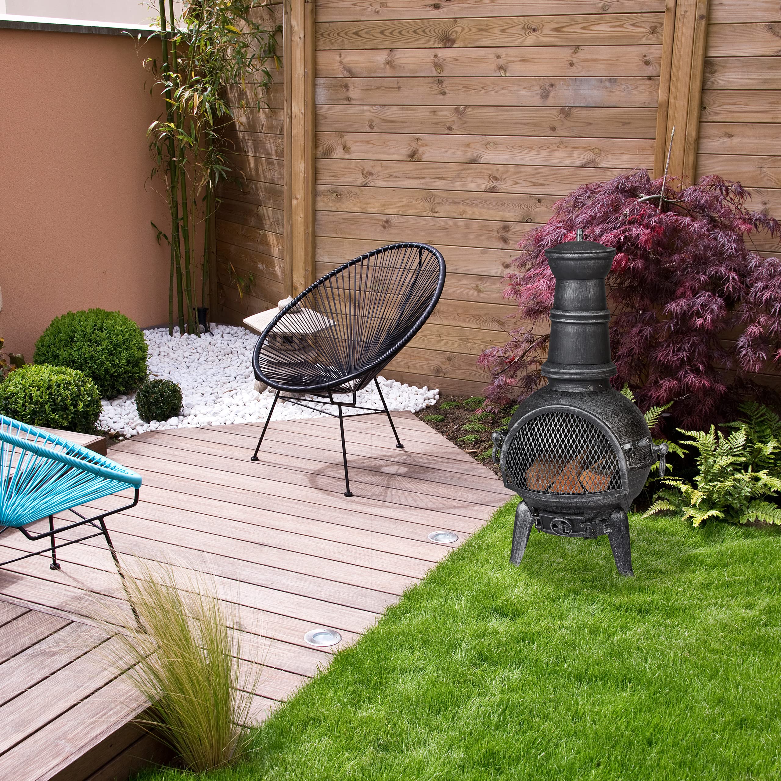 relaxdays-terrassenofen-aztekenofen-gusseisen-86x46x38-cm-silber image 5